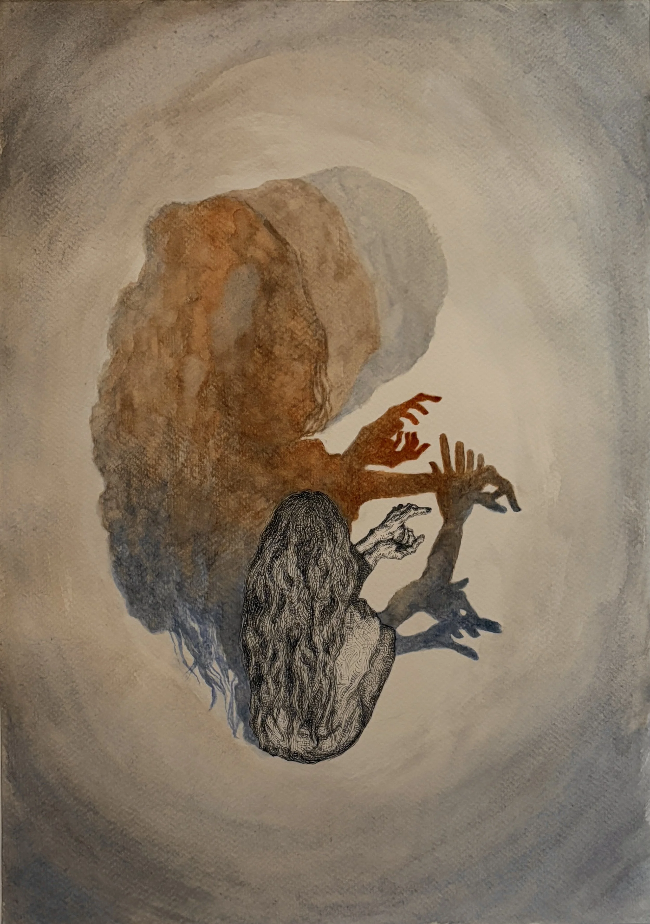 Animals. 2025. Watercolour on paper. 42 x 30 cm.