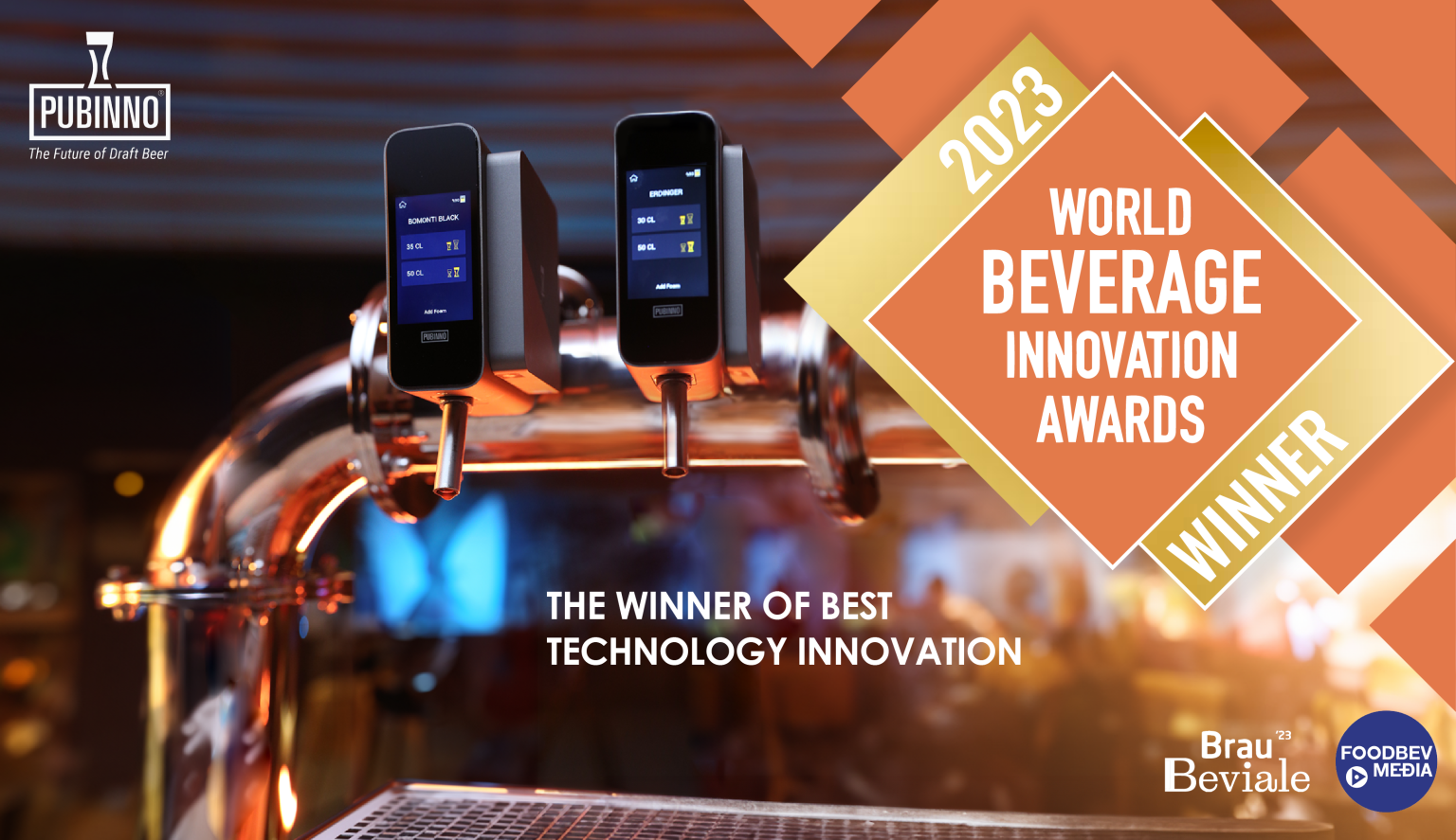 Pubinno received the world's best beverage technology award!