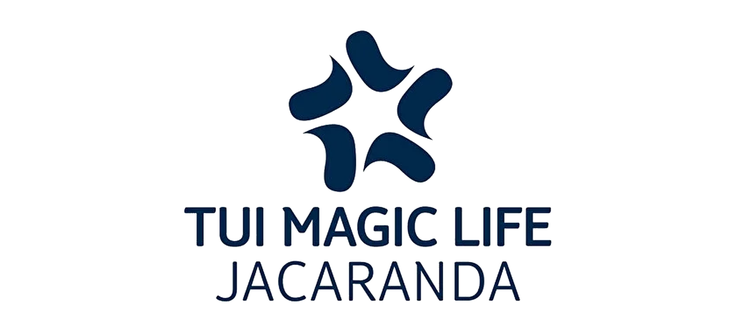 Logo of TUI Magic Life Jacaranda with a stylized flower and the text 'TUI Magic Life Jacaranda' below.