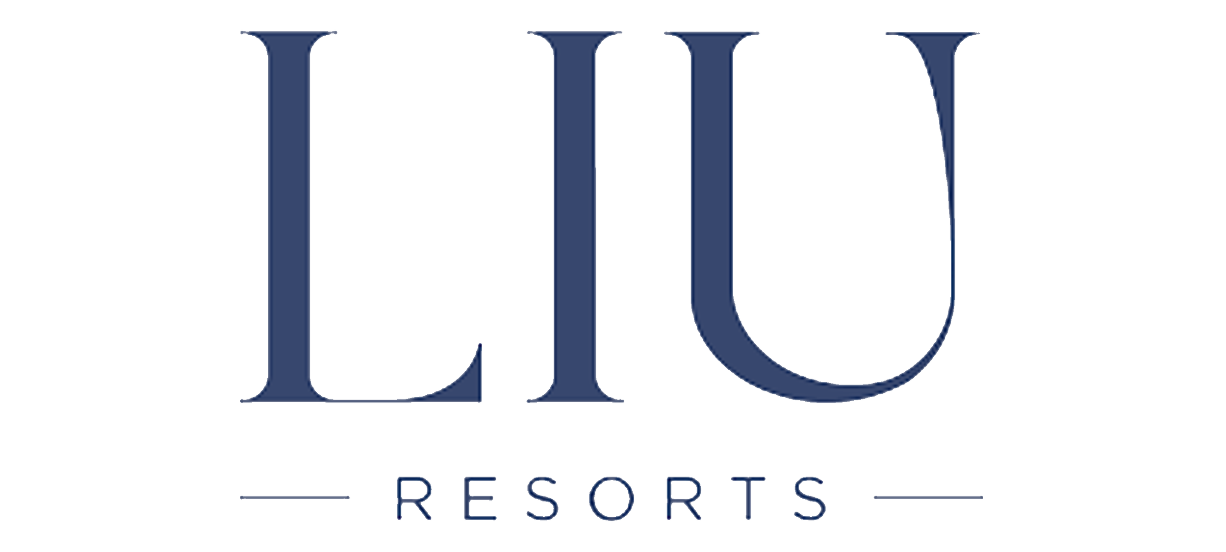 Logo of DIC Resorts, featuring large stylized DIC letters with a dark blue outline and a white fill, with 'RESORTS' written underneath in smaller capital letters.