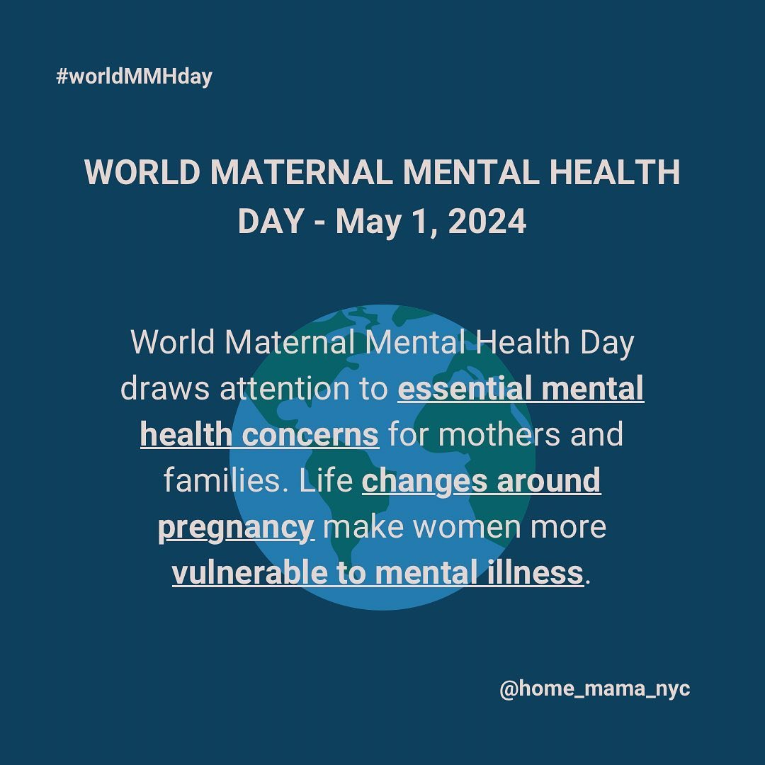 May 1, 2024 is World Maternal Mental Health Day. 

Please like, comment, share with anyone who has been affected in some way and increase awareness.

Maternal mental health matters #maternalmhmatters #worldmmhday 

Women, as well as their family and 
