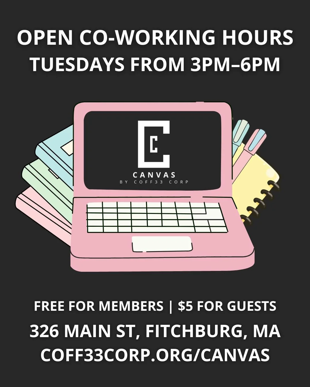 Open co-working hours