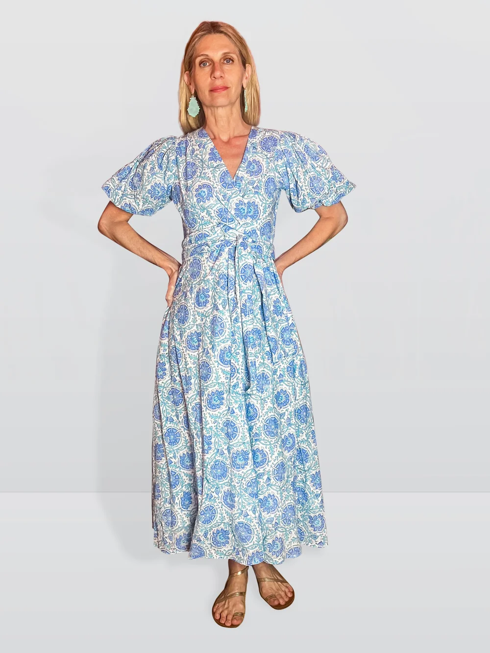 bridesmaid dresses midnight blue The Cecilia Dress in Blue Tapestry Rose 00 / Blue Tapestry Rose main image 1
