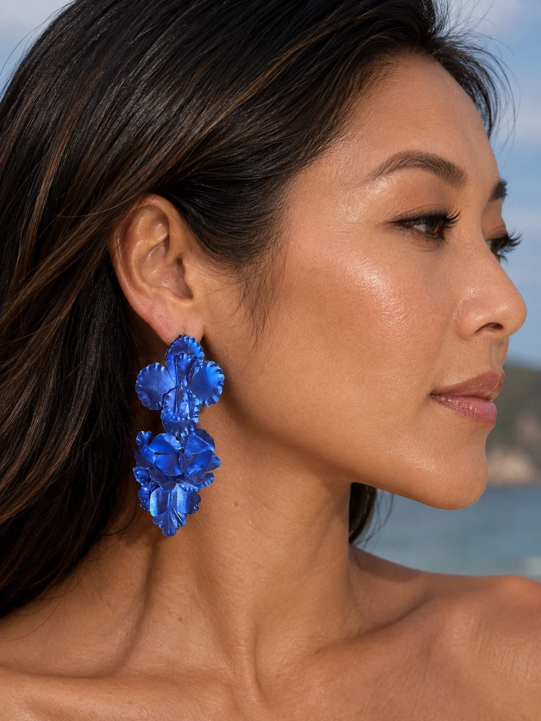 Seville Brass Floral Earring
