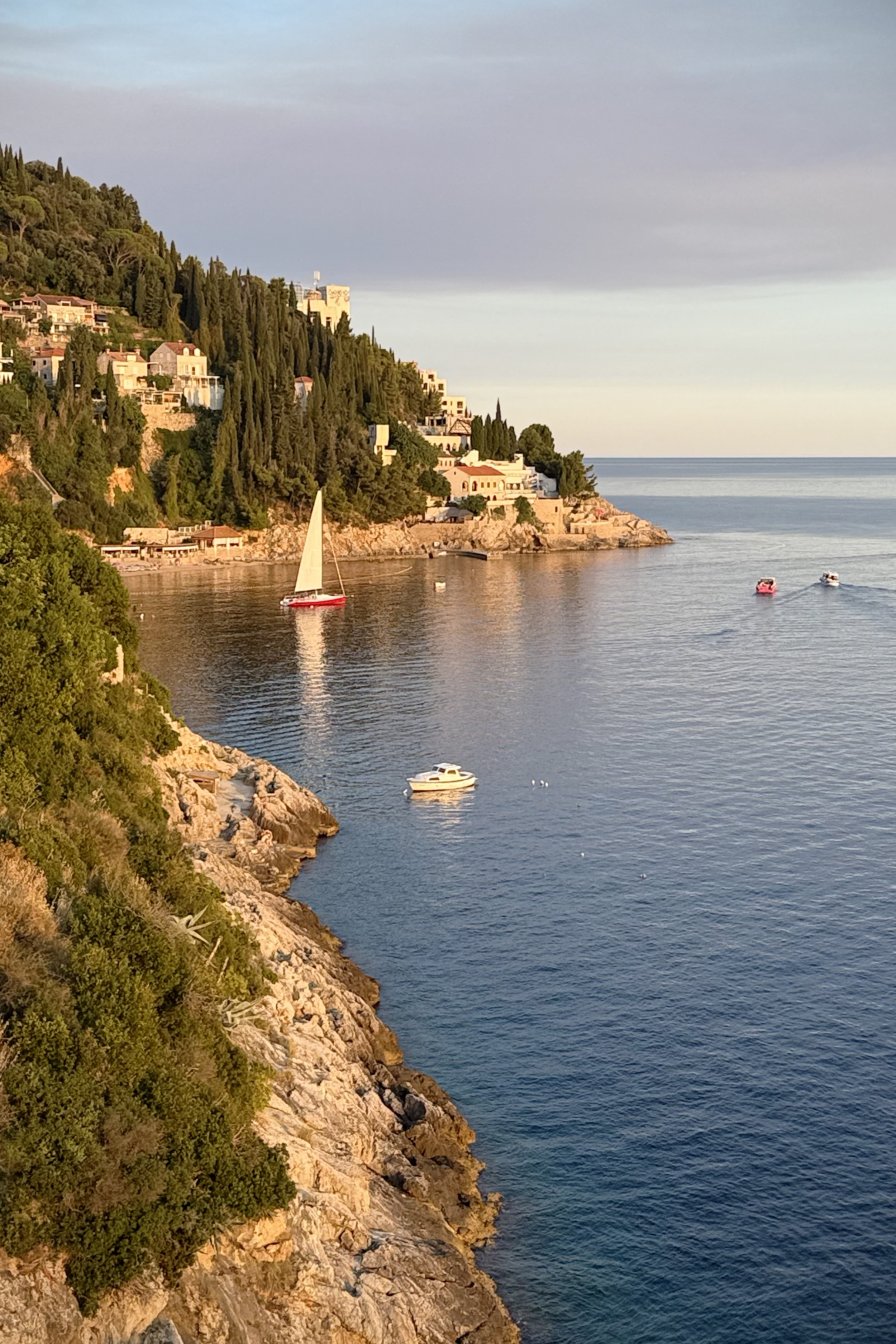 "Boats at Sunset #1," Dubrovnik