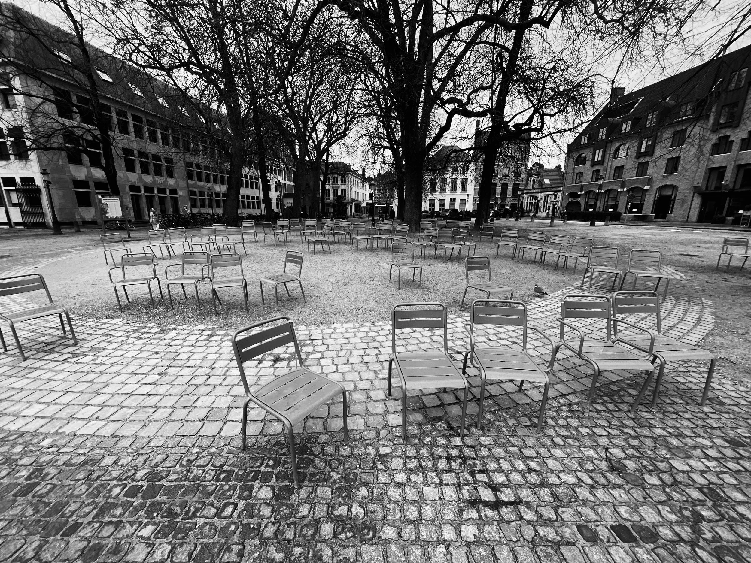 "Chair Symphony," Bruges, Belgium