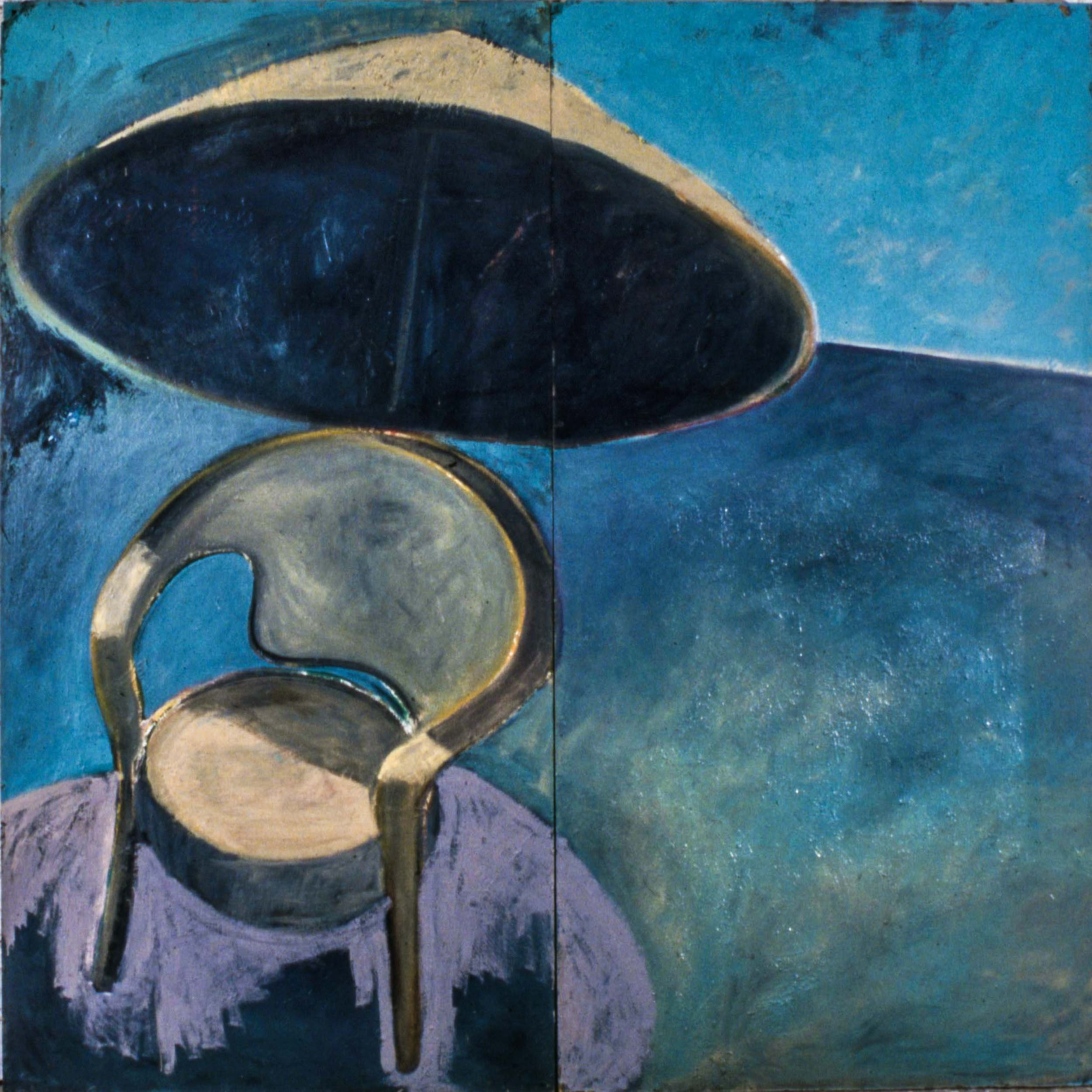 Umbrella and Chair , 96x96