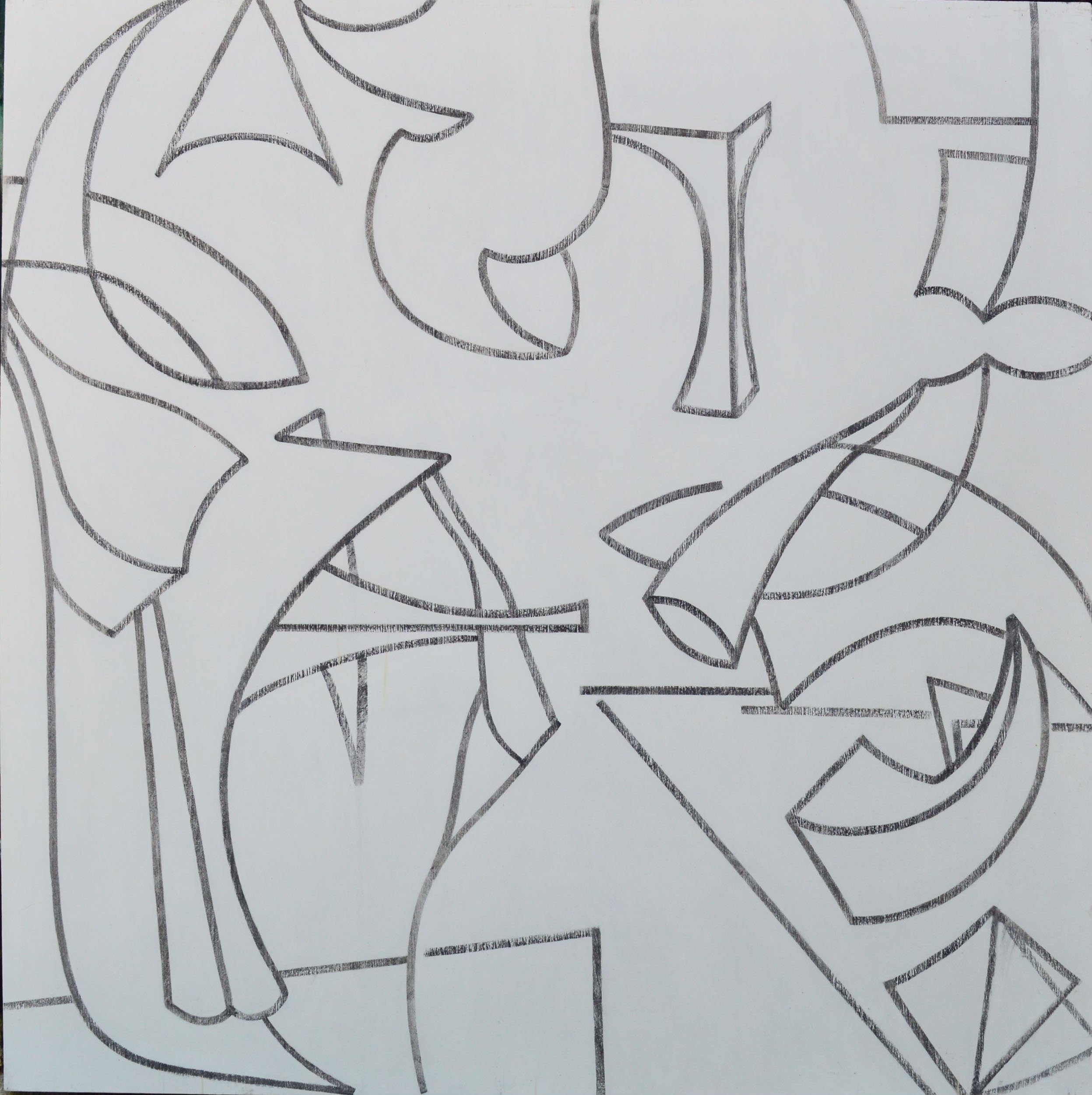 Elegance, 48x48, Pastel on Paper