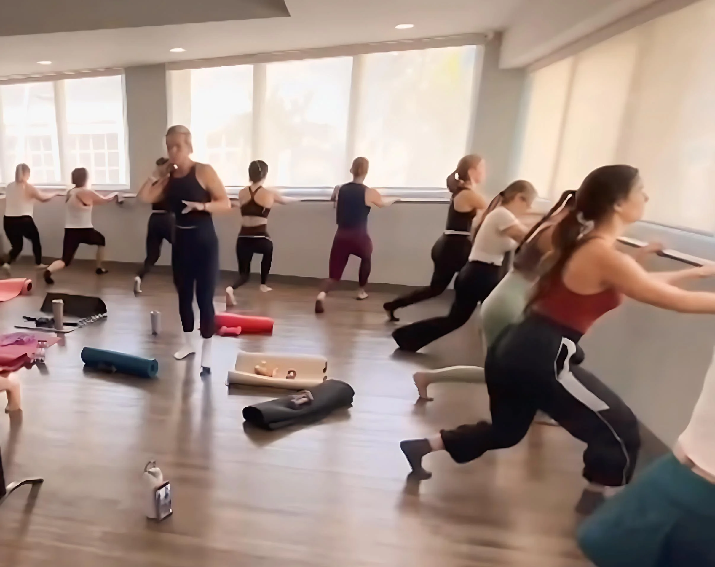 Barre class at is pilates san patricio