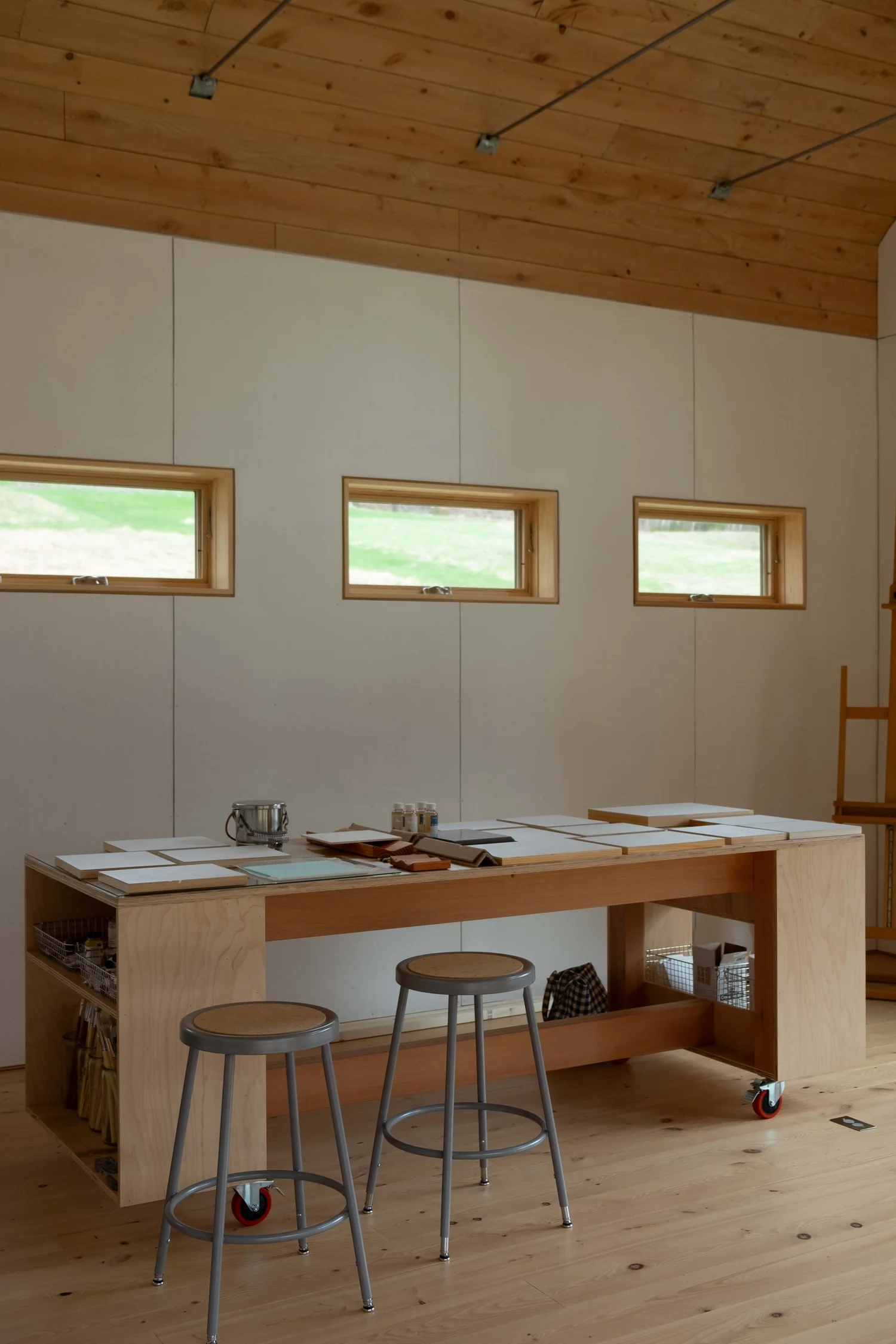 Barnard Barn Artist Studio with Clerestory Windows