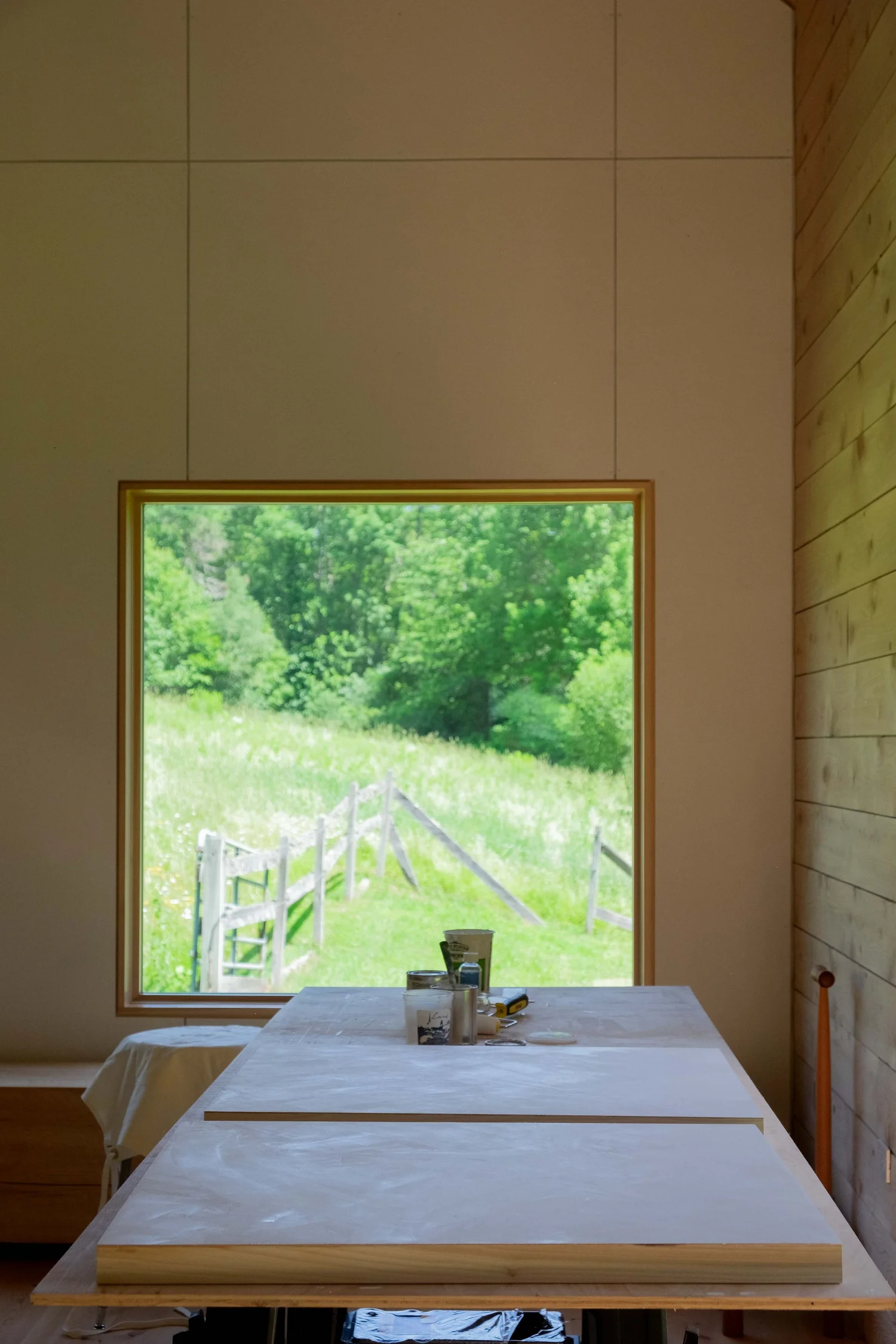 Barnard Barn Studio Window Overlooking Landscape