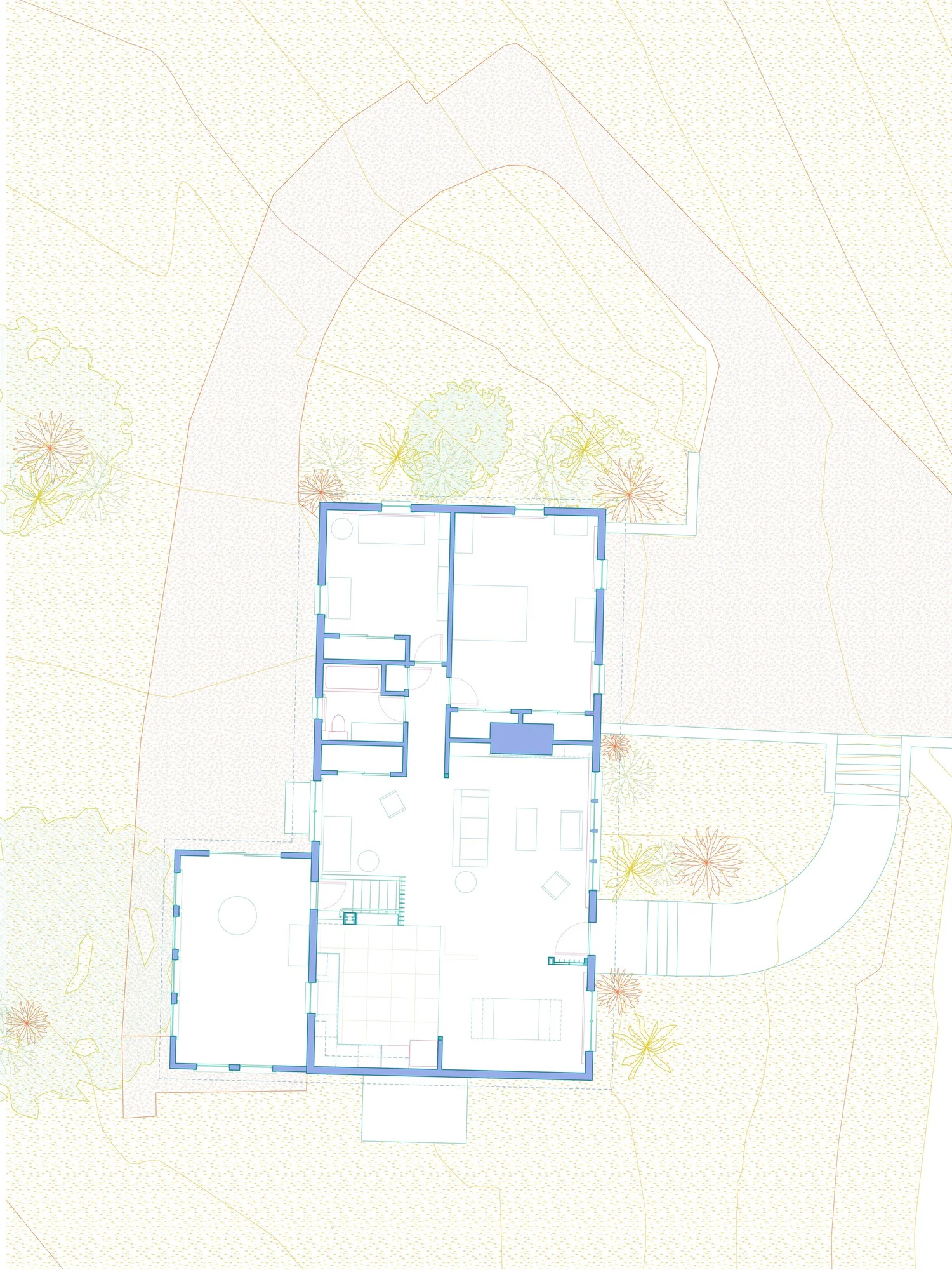 Drumlin House, house plan