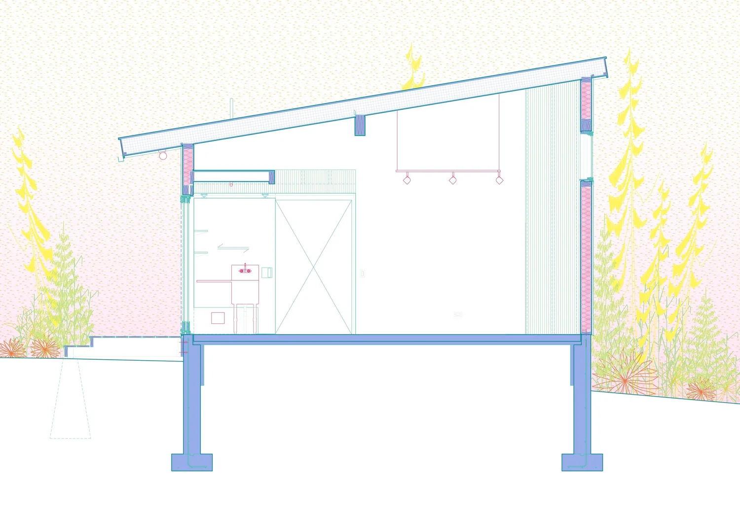 Hemp Art Studio, studio section