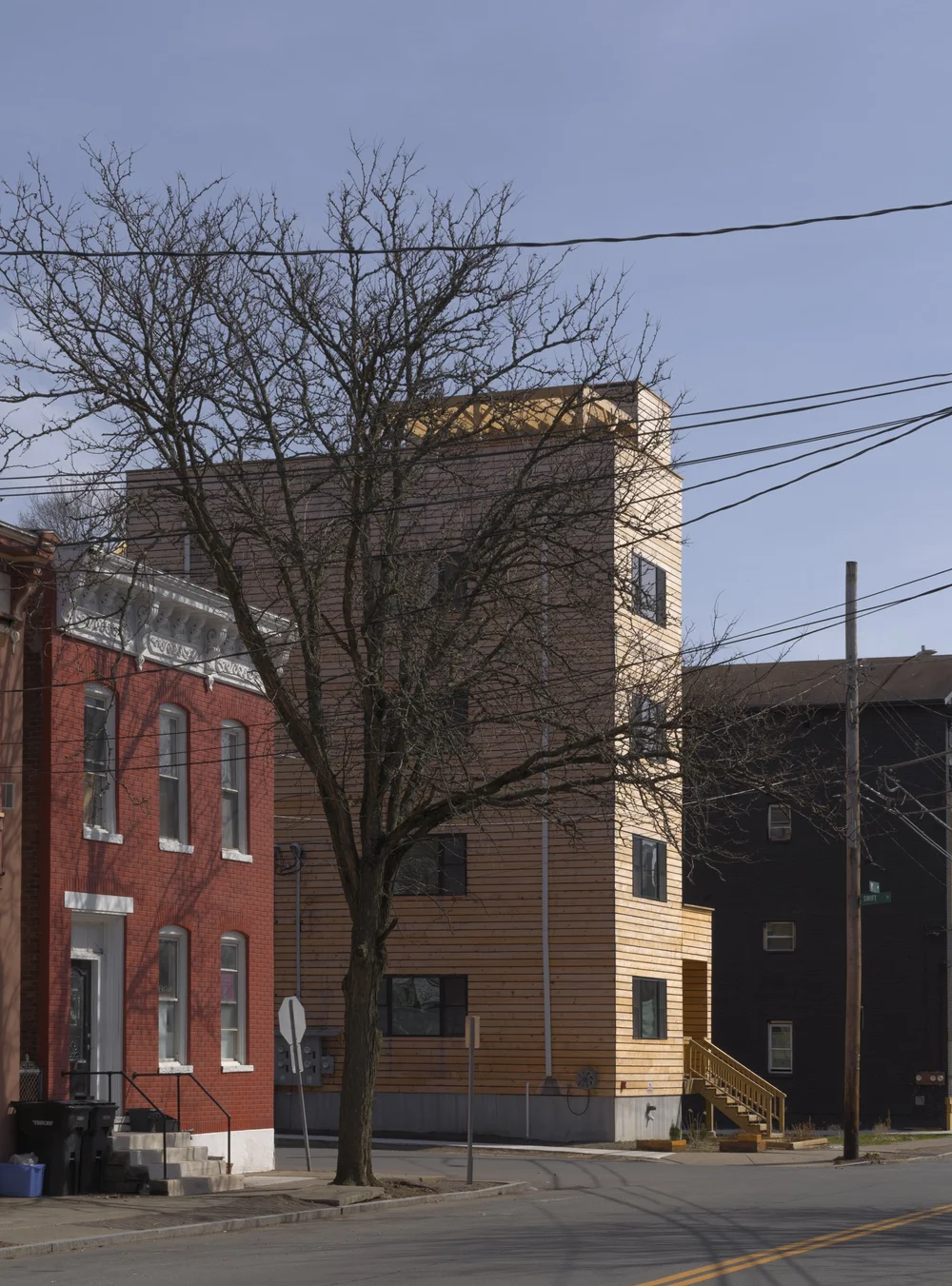 Infill housing on a Troy street