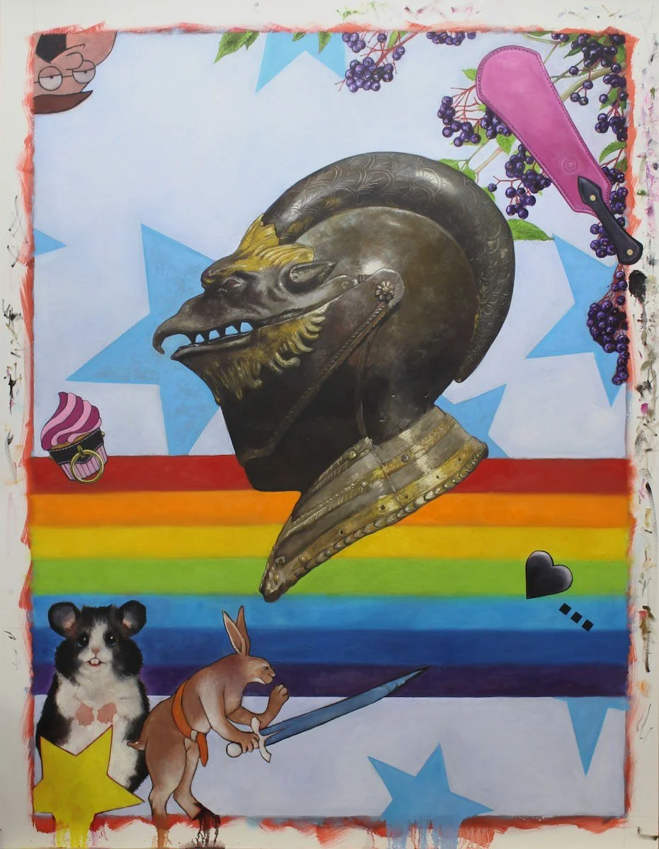 “Stars and Stripes” | 57” x 44” | oil on aluminum composite panel 