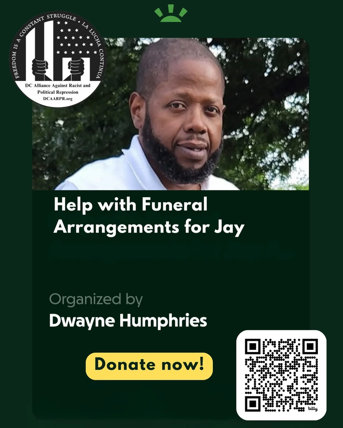Jacinto &ldquo;Jay&rdquo; Bracmort, the beloved brother of one of our members, suddenly passed this week due to gross negligence by PEPCO, which we will address later. But for now, his family needs emergency financial assistance for his funeral expen