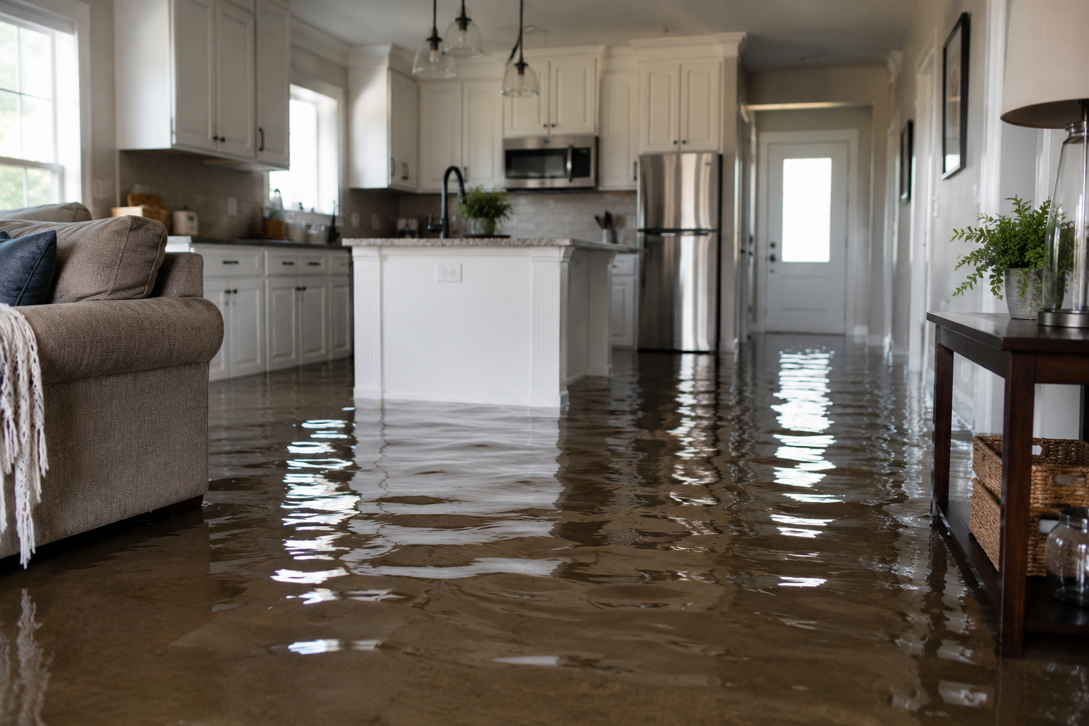 Bozeman property manager handling an emergency flood in a well maintained rental property.