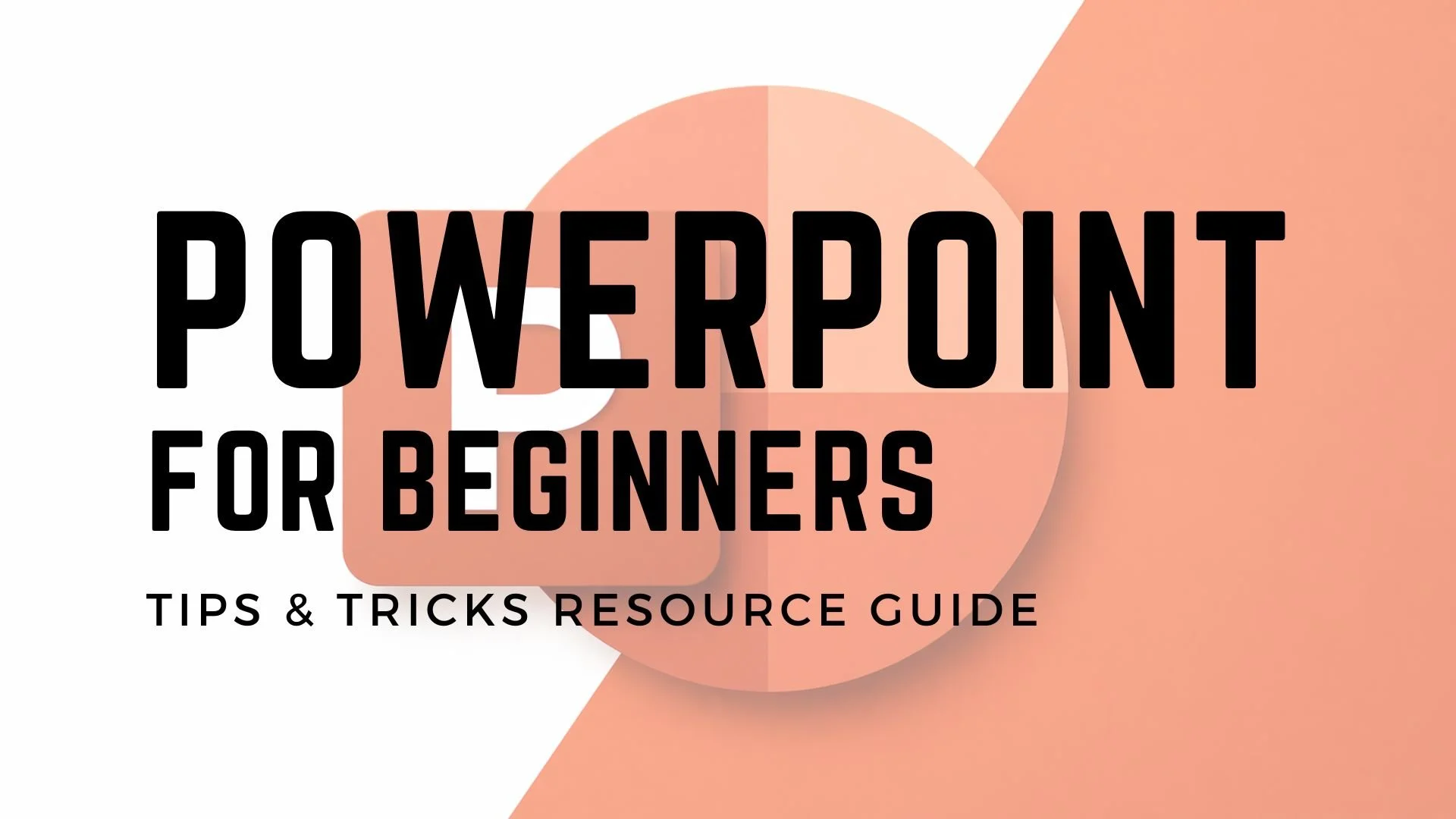 Book with powerpoint style logo on a desk with a coffee mug to the right. White transparent overlay, and resource title in black letters.
