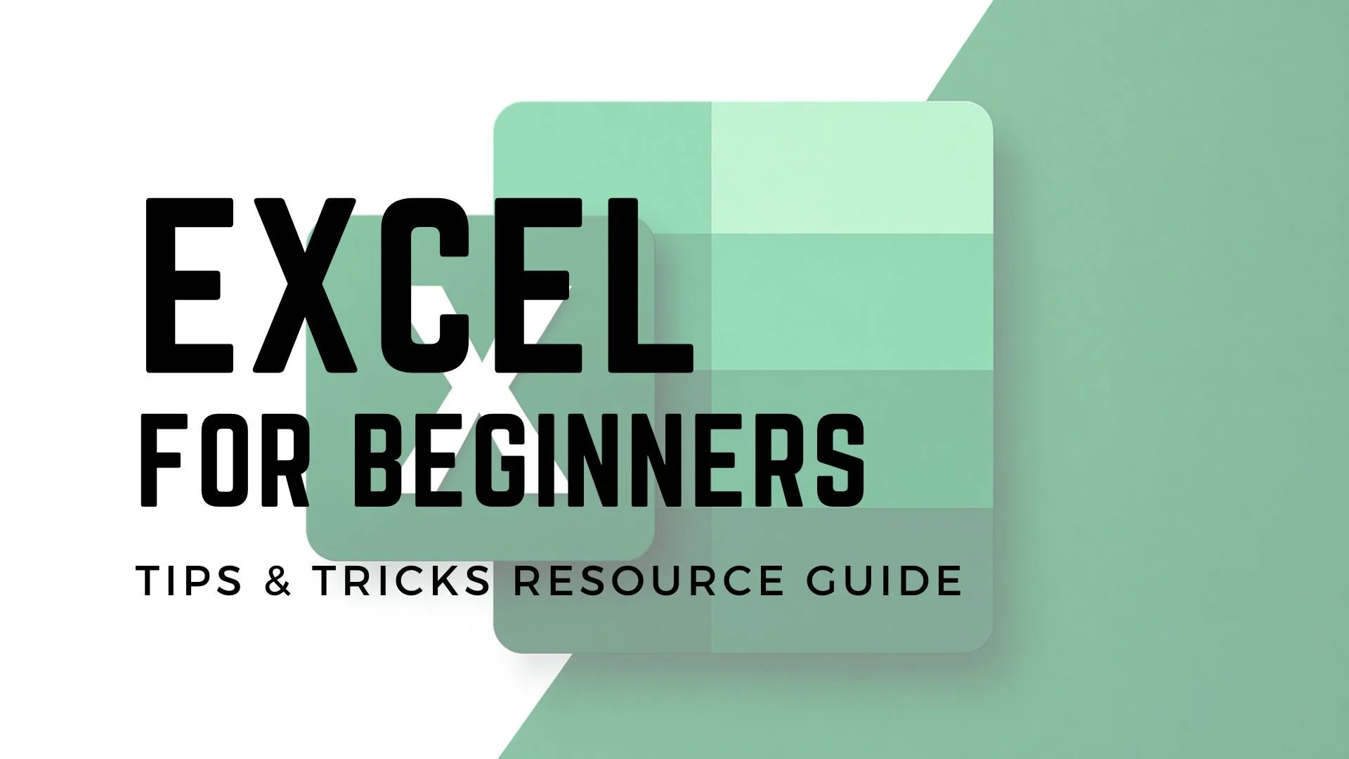 Book with excel style logo on a desk with a coffee mug to the right. White transparent overlay, and resource title in black letters.