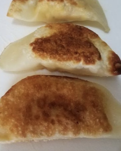 Ackee and saltfish pan seared dumplings