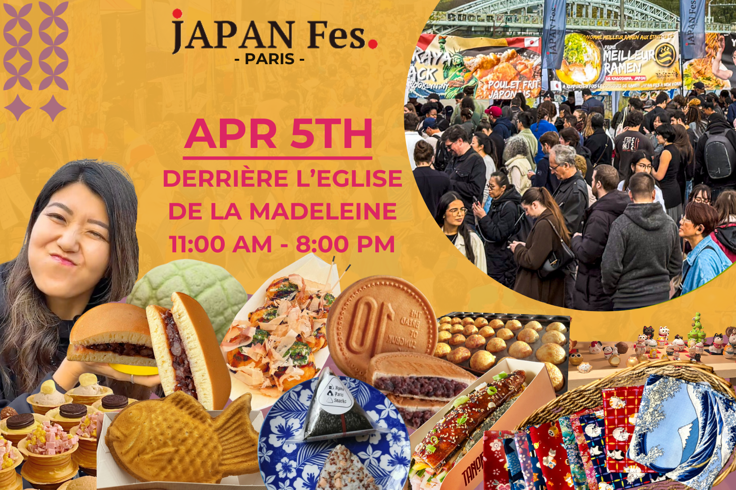 Apr 5th | JAPAN Fes Paris @Behind the Eglise de la Madeleine