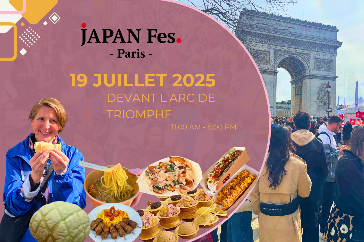 Jul 19th | JAPAN Fes Paris @In front of the Arc de Triomphe