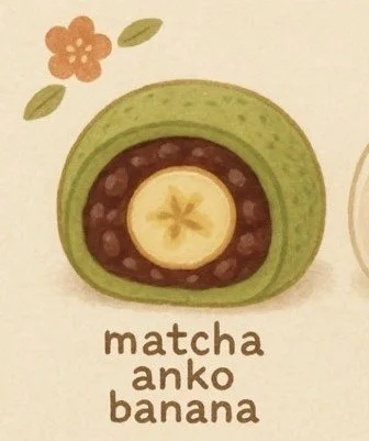 Matcha Anko Banana Daifuku By Nadeshiko Yamashita