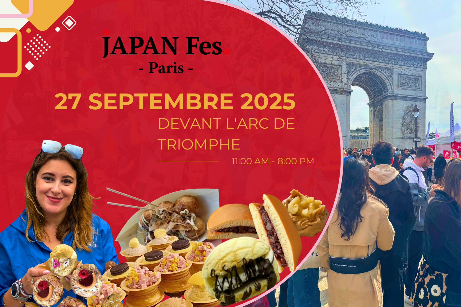 Sep 27th | JAPAN Fes Paris @In front of the Arc de Triomphe