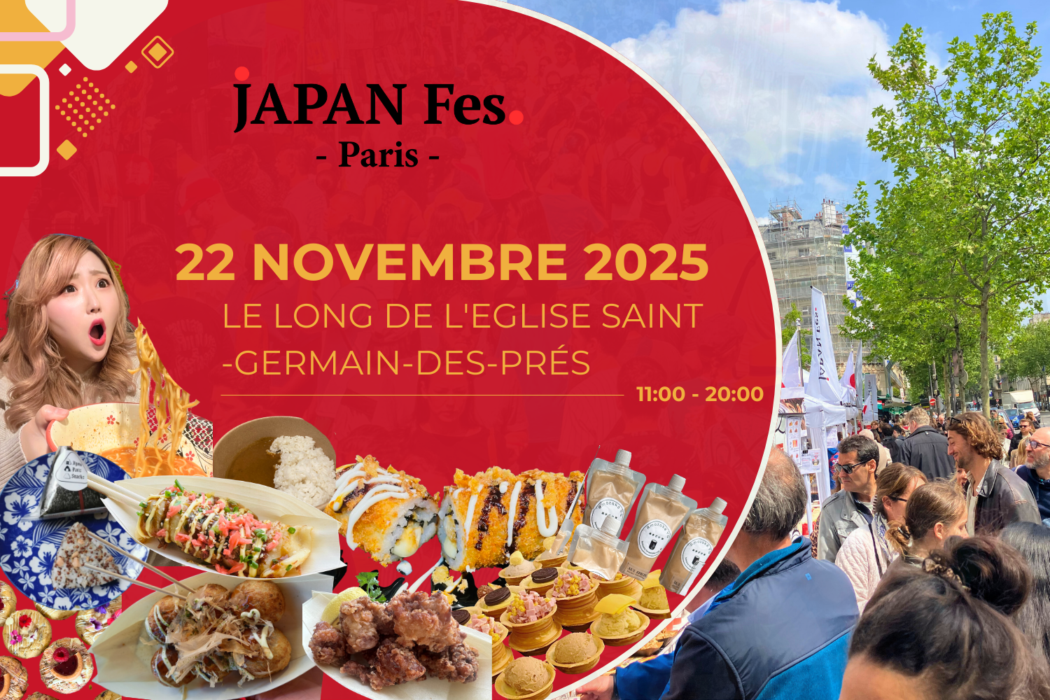 Nov 22nd | JAPAN Fes Paris @Along the Church of Saint-Germain-des-Prés