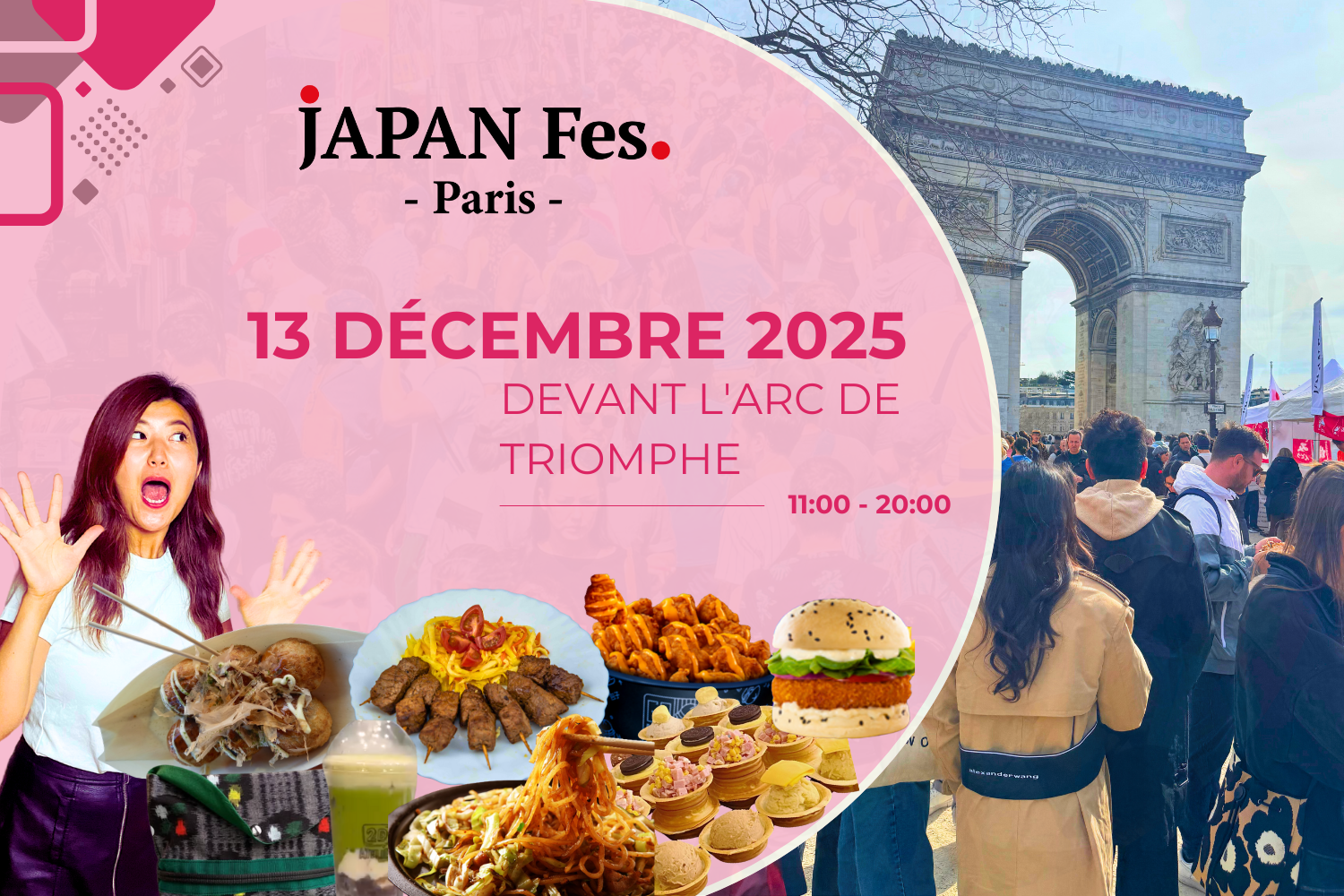 Dec 13th | JAPAN Fes Paris @In front of the Arc de Triomphe