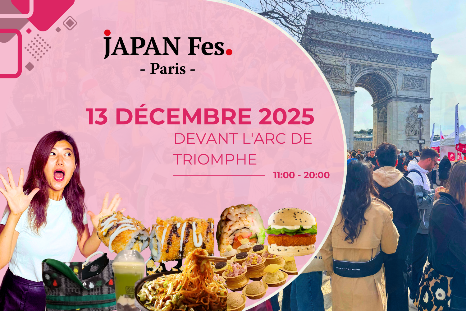 Dec 13th | JAPAN Fes Paris @In front of the Arc de Triomphe