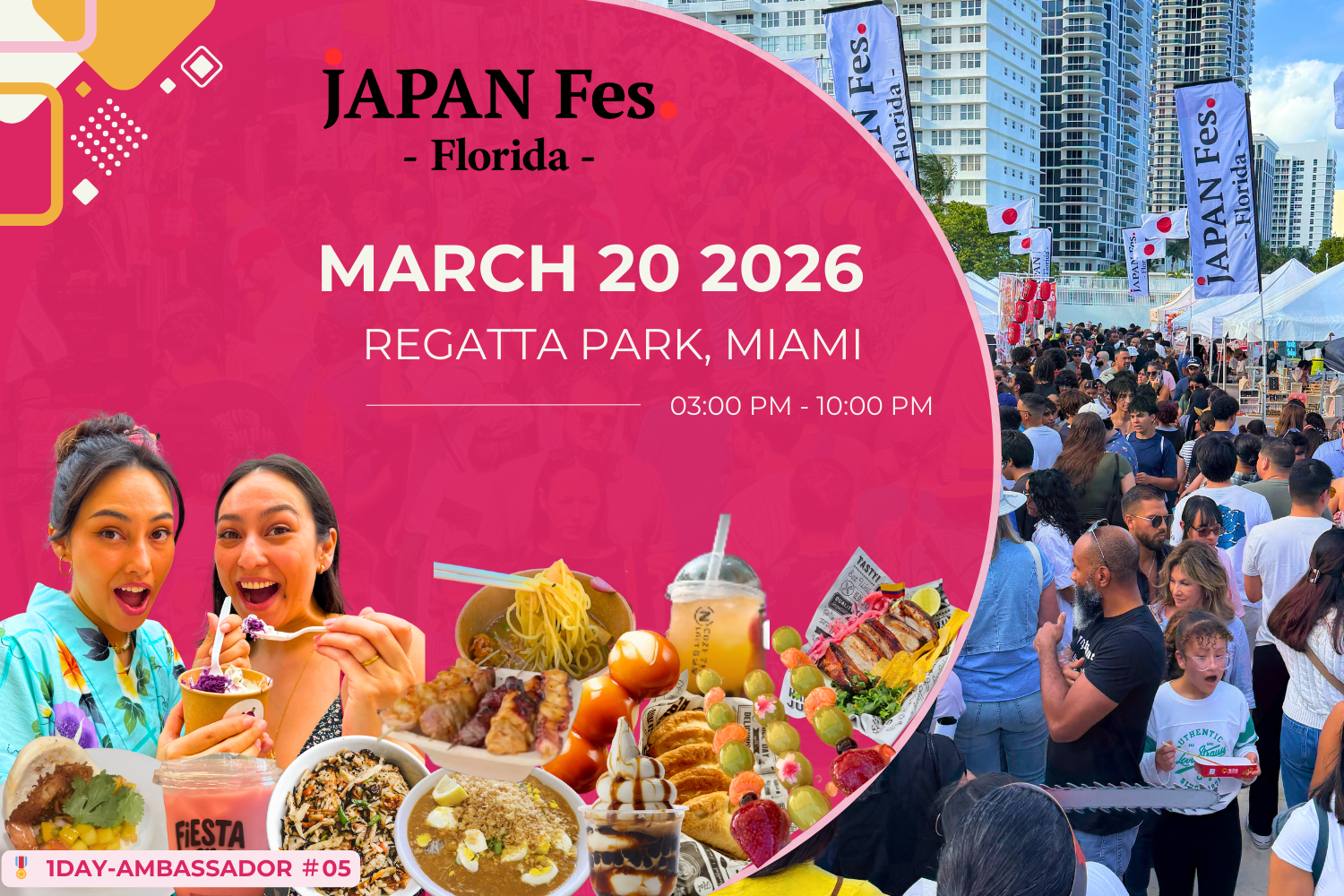 Mar 20th | JAPAN Fes Florida @ Regatta Park, Miami