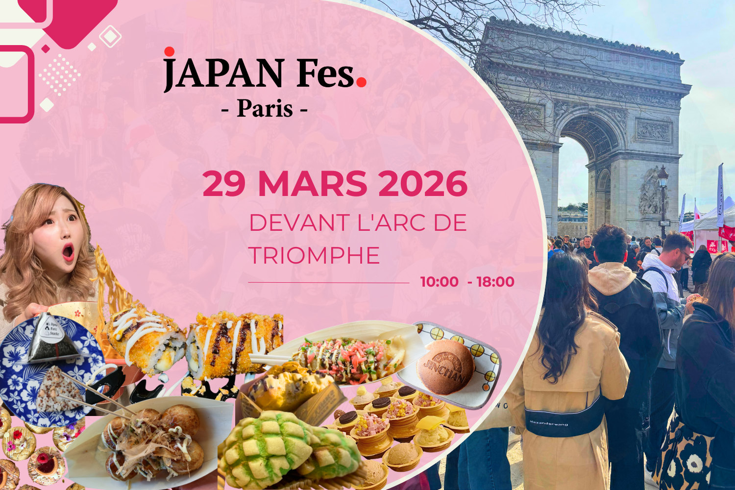Mar 29th | JAPAN Fes Paris @In front of the Arc de Triomphe