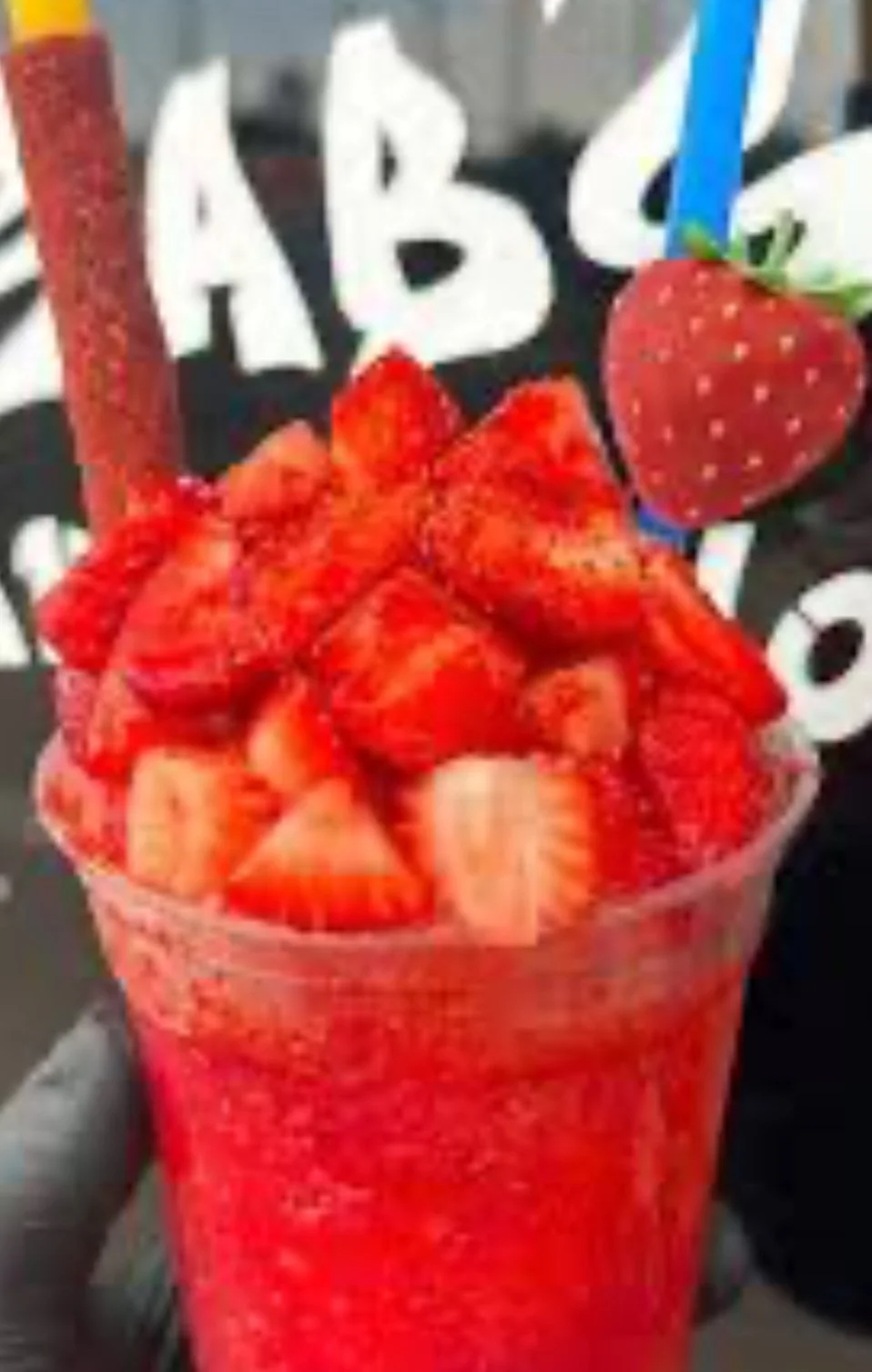 Mango and strawberry shave ice by Poloco Snack Bar