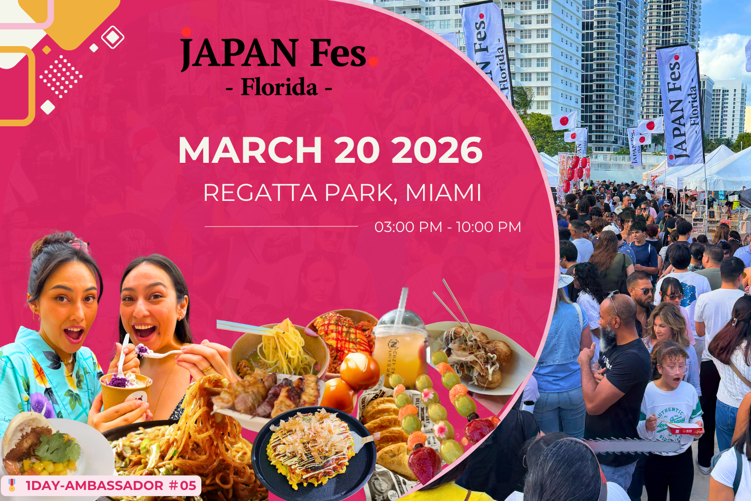 Mar 20th | JAPAN Fes Florida @ Regatta Park, Miami