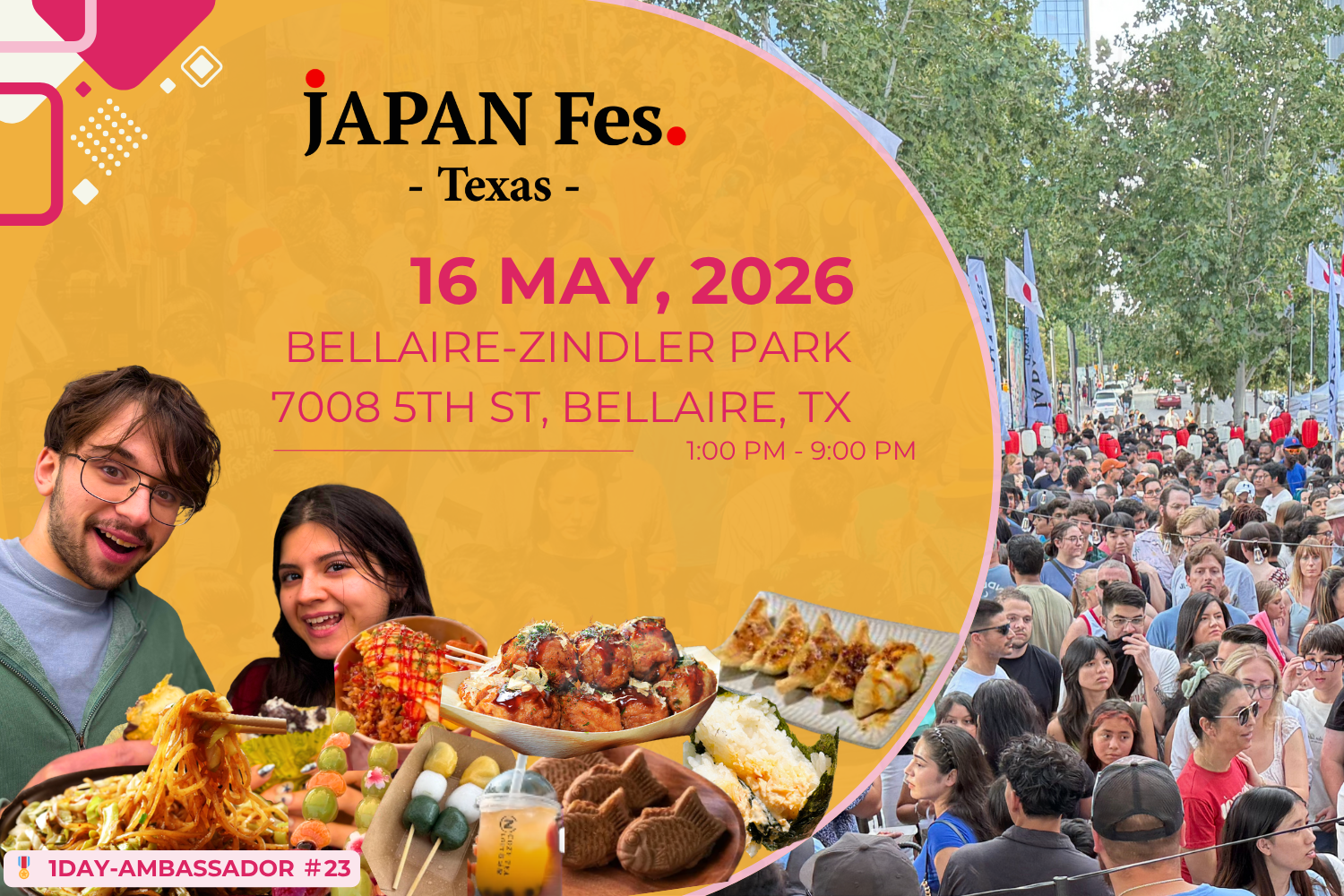 May 16th | JAPAN Fes Texas @Bellaire Zindler Park, TX