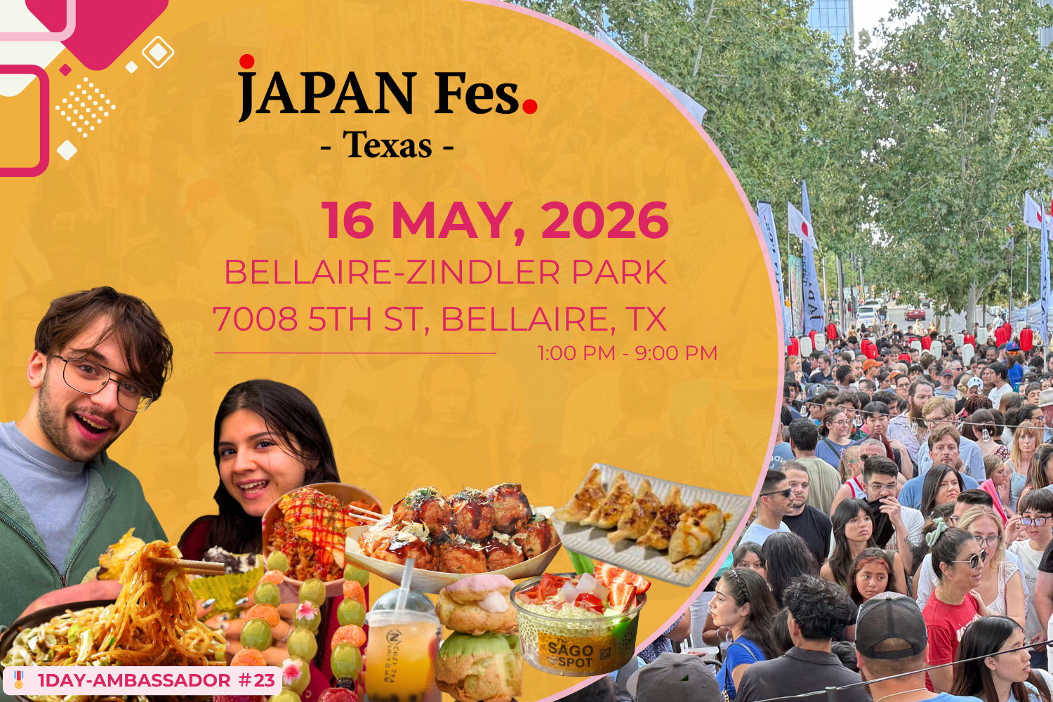 May 16th | JAPAN Fes Texas @Bellaire Zindler Park, TX