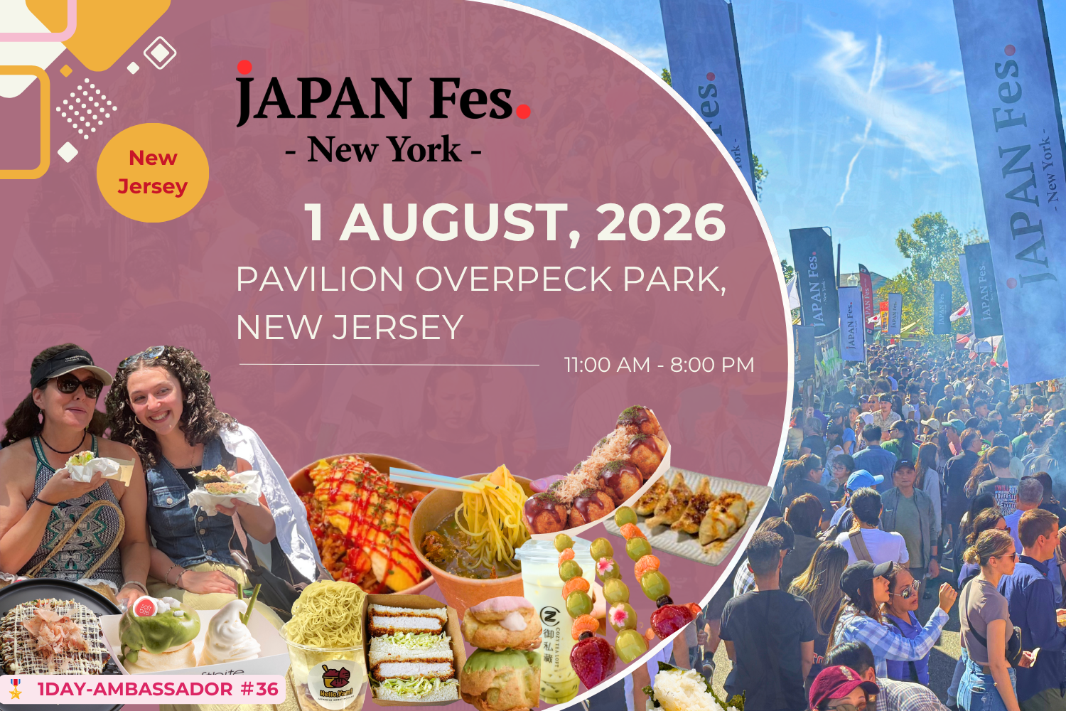 Aug 1st | JAPAN Fes New Jersey @Pavilion Overpeck Park