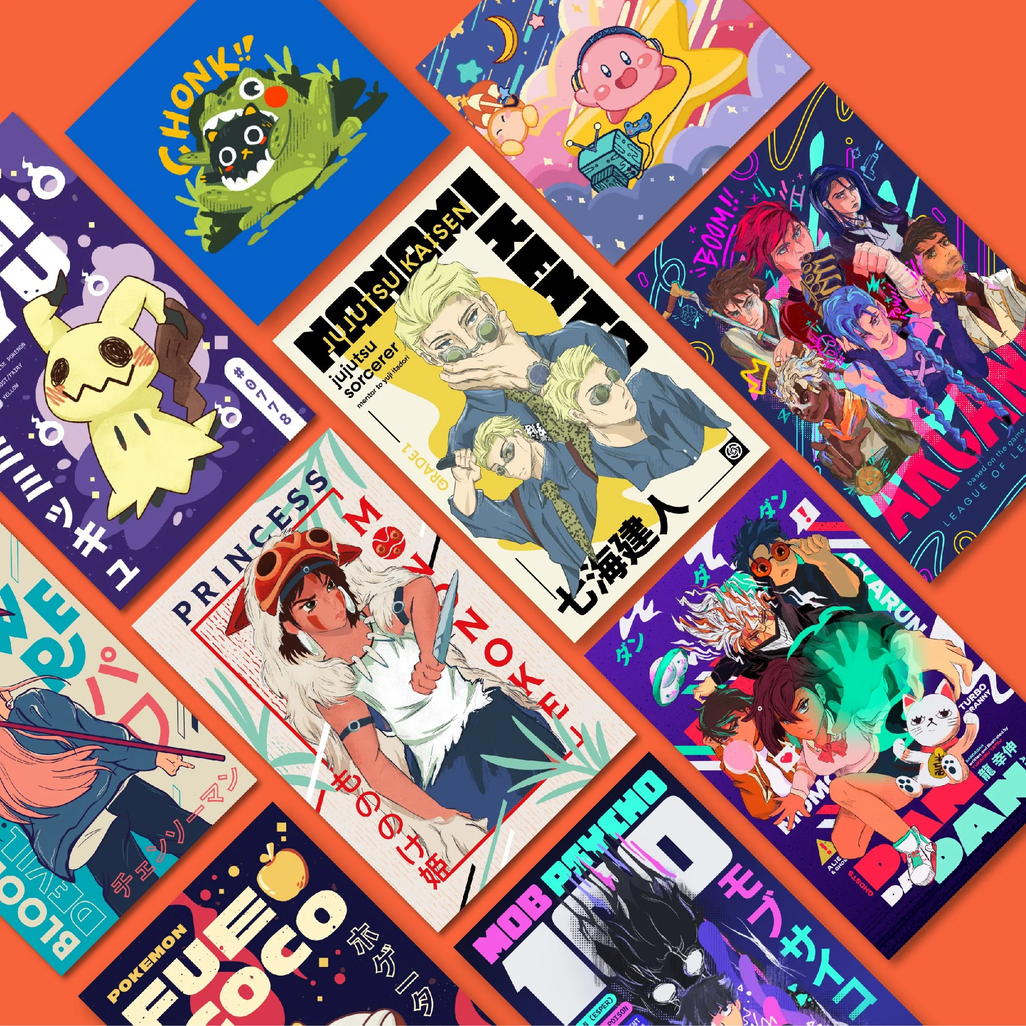 Anime Art Posters by Aibisaur