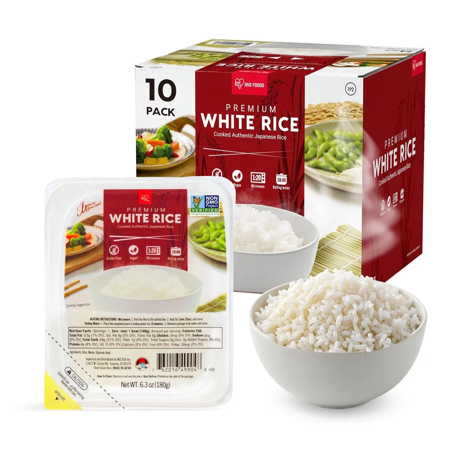 Authentic Japanese Rice &amp; Sparkling Water