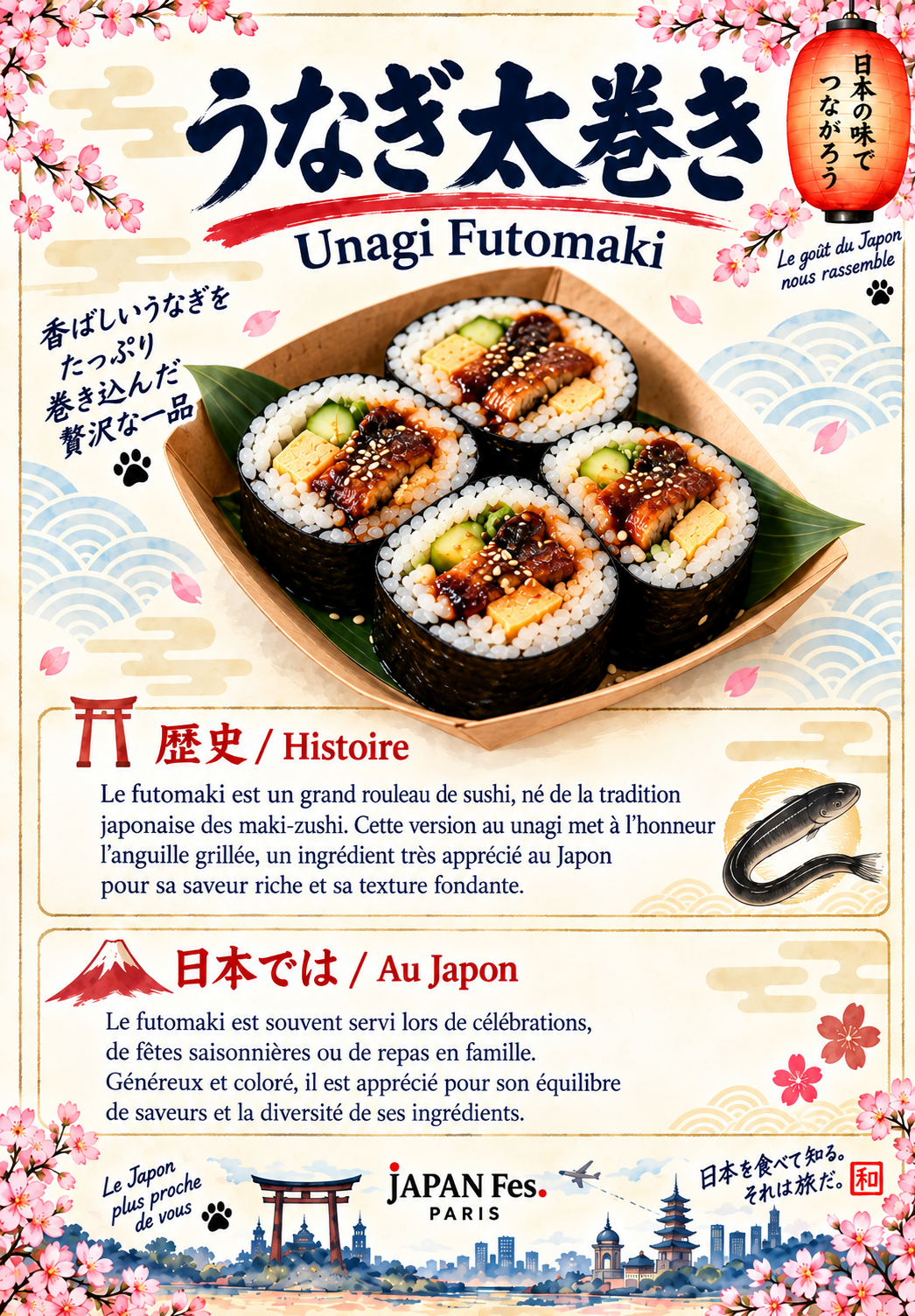 うなぎ太巻き（Unagi Futomaki）