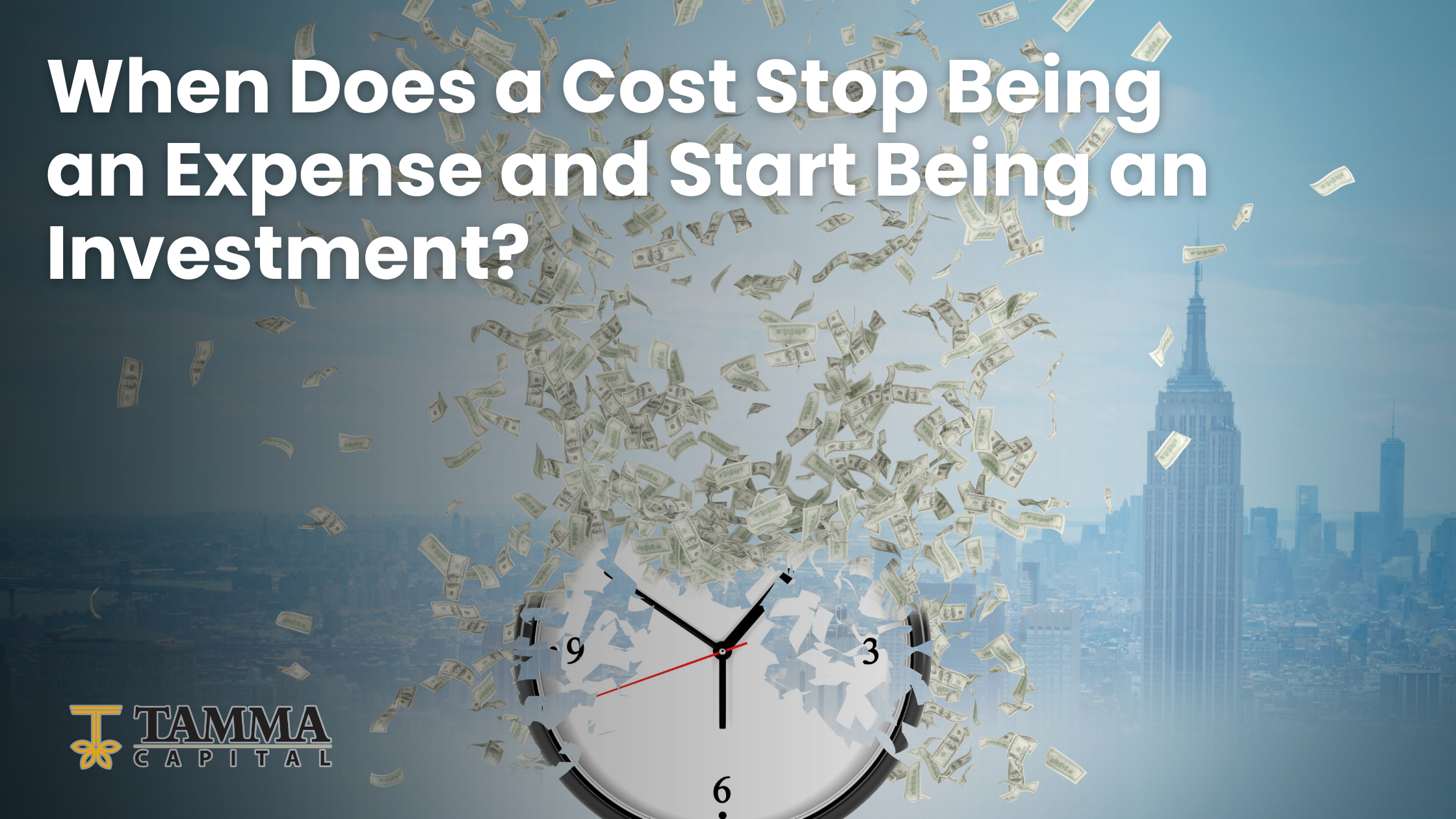 When Does a Cost Stop Being an Expense and Start Being an Investment?