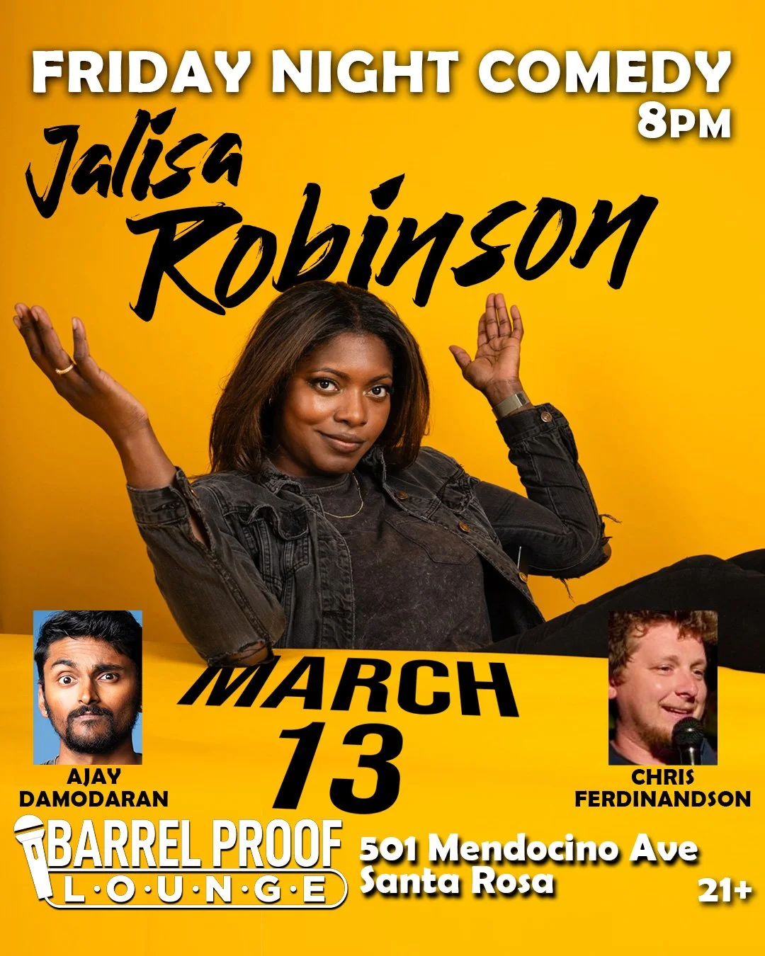 Jalisa Robinson headlines Barrel Proof Lounge