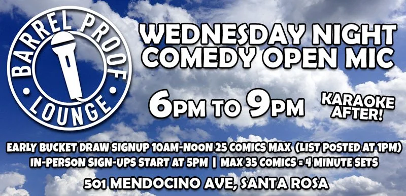 Comedy Open Mic at Barrel Proof Lounge