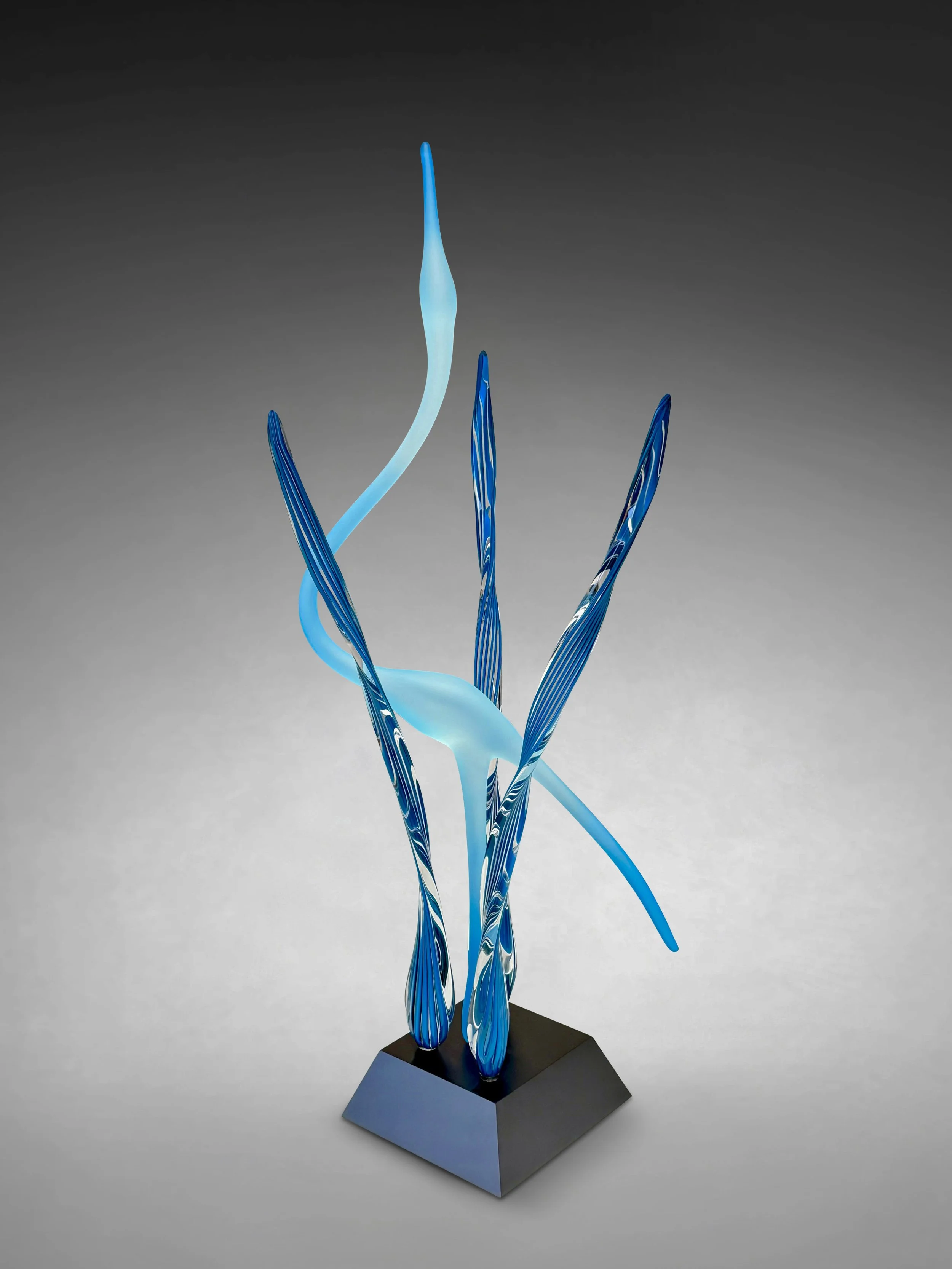 Heron in the Marsh, Deep Sea Aquamarine          NEW SCULPTURE