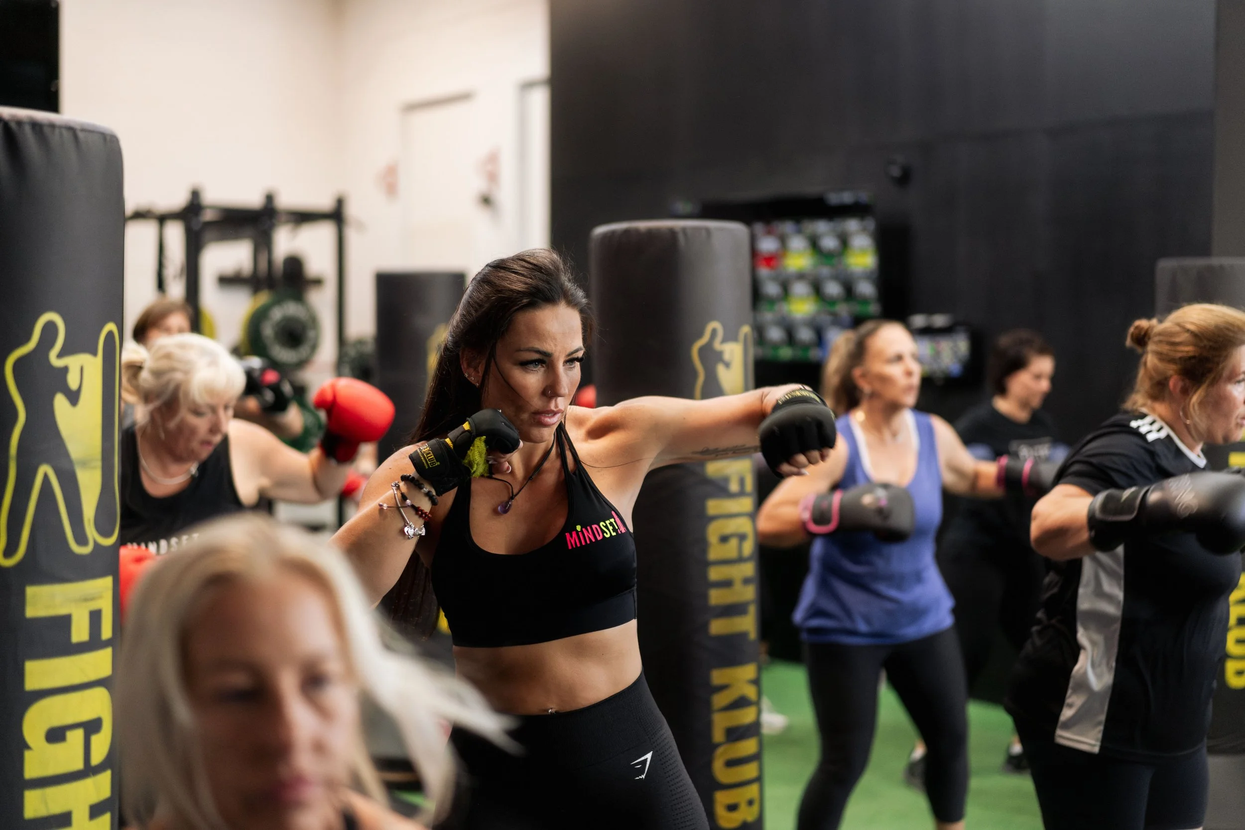 Fitness class event professional photography for a gym in Southampton.