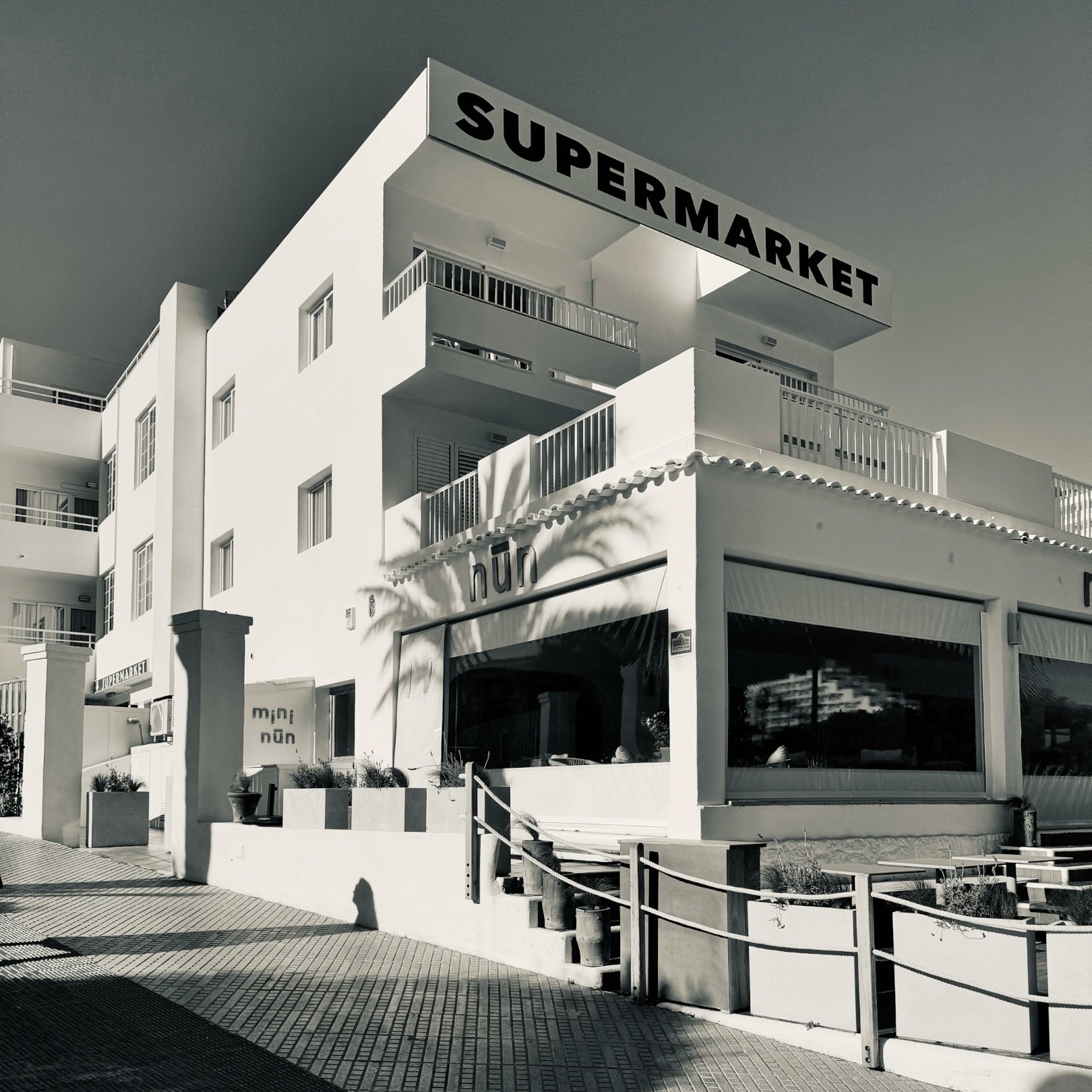 Sun filled Spanish Supermarket in blackandwhite.

#schiller #blackandwhitephotography #ibiza #sunset #spain #voyage #thejourneycontinues #schillermusic