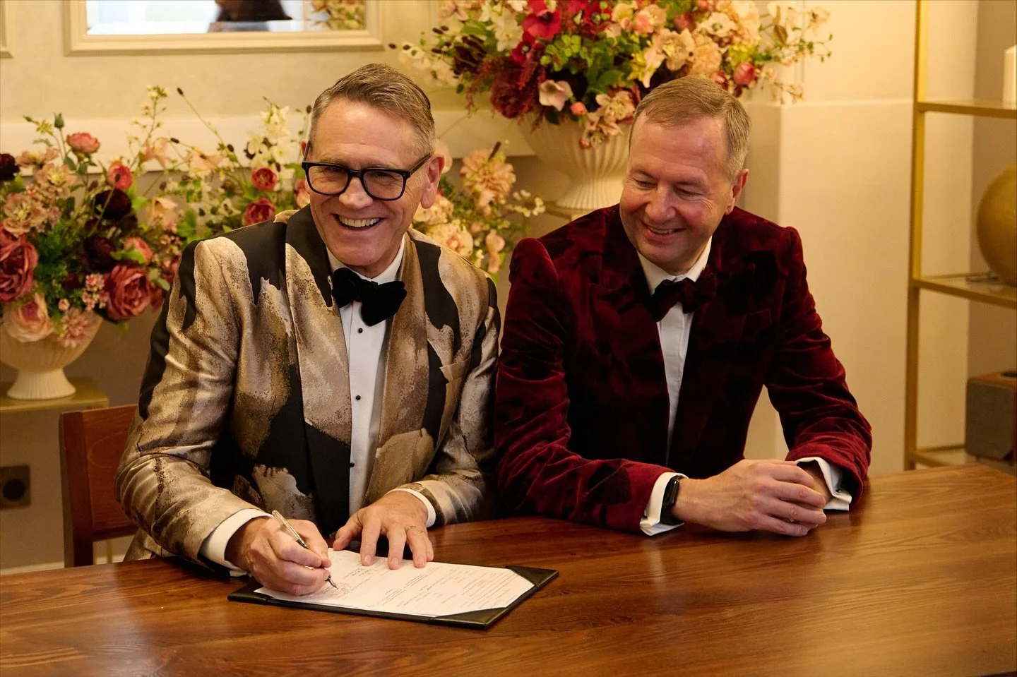 💍❤️ Mark &amp; Mark, my dear friends &mdash; I&rsquo;m so incredibly happy for you both!

Malisa and I were truly honoured to be invited to your wedding in London, and it broke our hearts 💔 that we couldn&rsquo;t be there because of my live dates. 