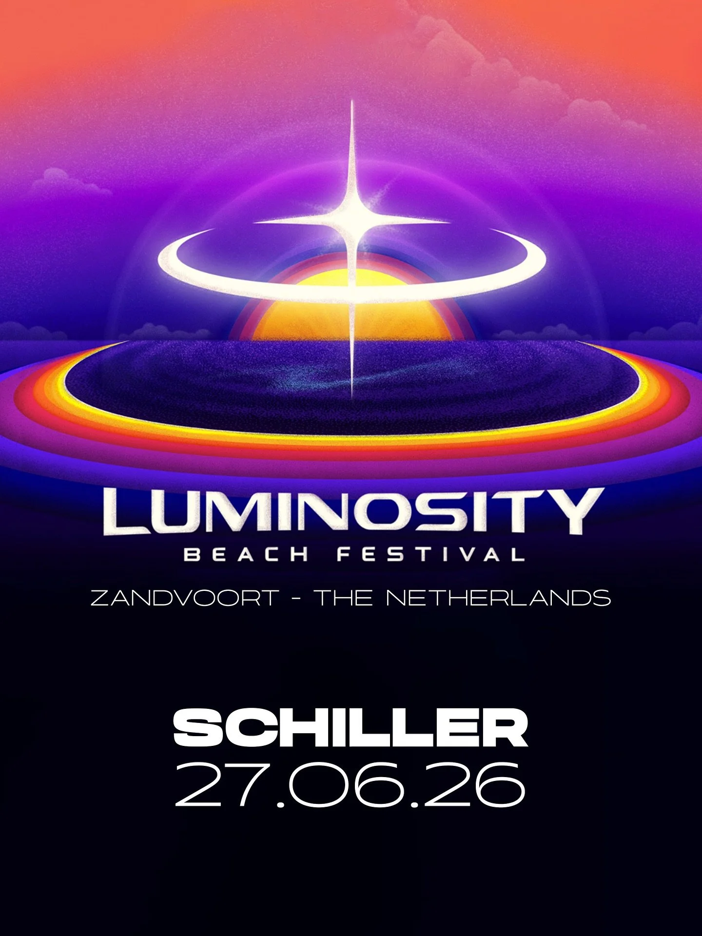 I am so thrilled to be part of the iconic Luminosity Beach Festival in Zandvoort, The Netherlands in 2026! 🇳🇱🌊✨

Tickets: Link in linktree (Bio) or schillermusic.com/live 
It&rsquo;s an absolute dream to play at one of the most beloved beach festi