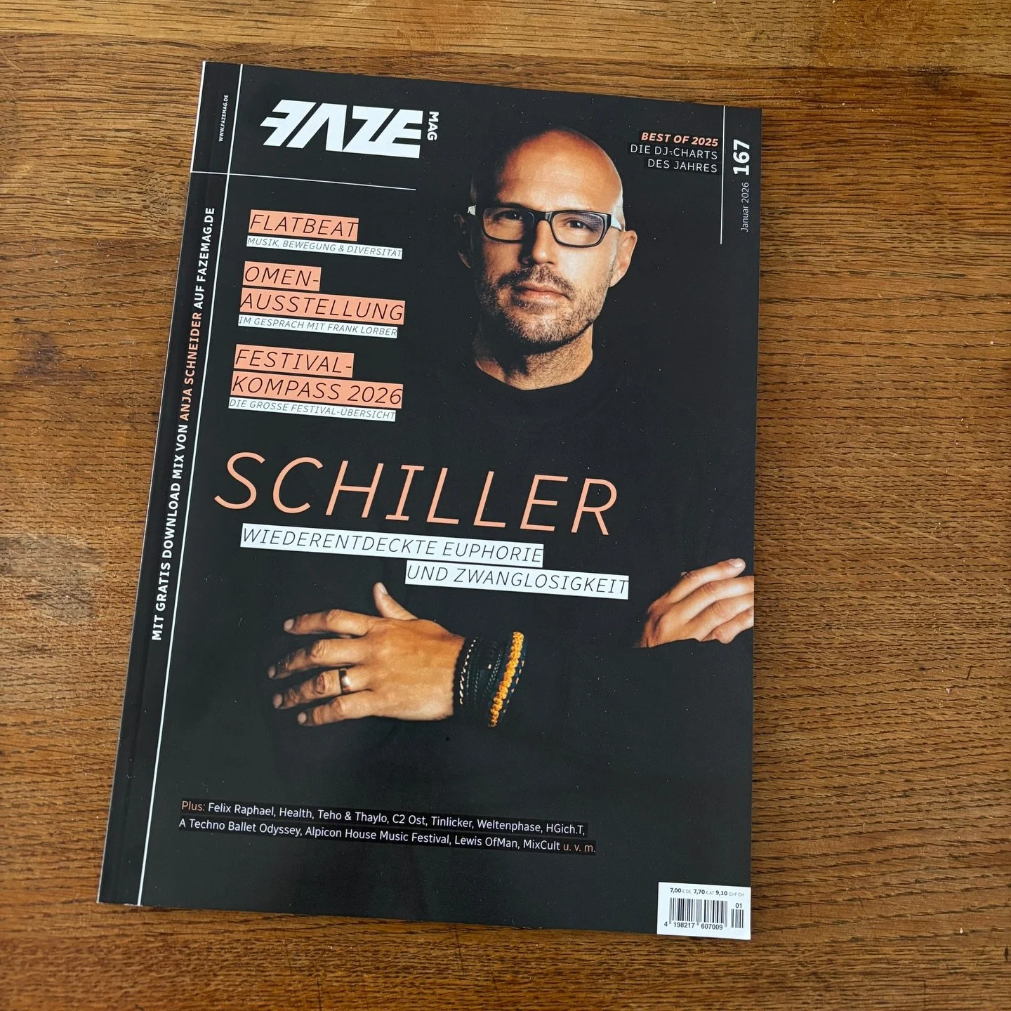 Wow! Finally I became a real coverboy at @fazemag - It is a privilege to be part of the January issue of this iconic magazine! Get it now and learn everything about &bdquo;Euphoria&ldquo; and my collaboration wirh legendary @ira8kays !

#schiller #eu